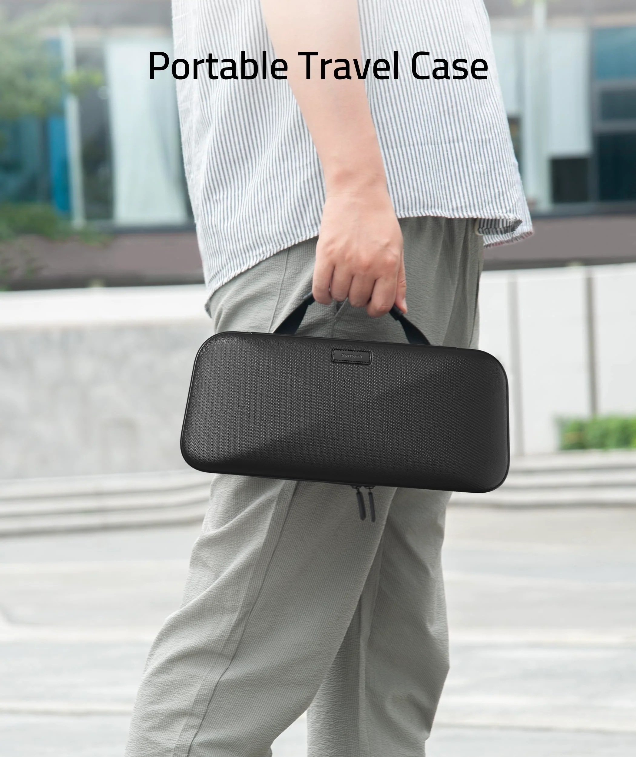 Syntech Hard Carrying Case Compatible with ASUS ROG Ally Console and Accessories, Portable Travel Handheld Case for Storage and Stand, EVA Shockproof Protective Carry Bag with Large Capacity, Black - Image 7