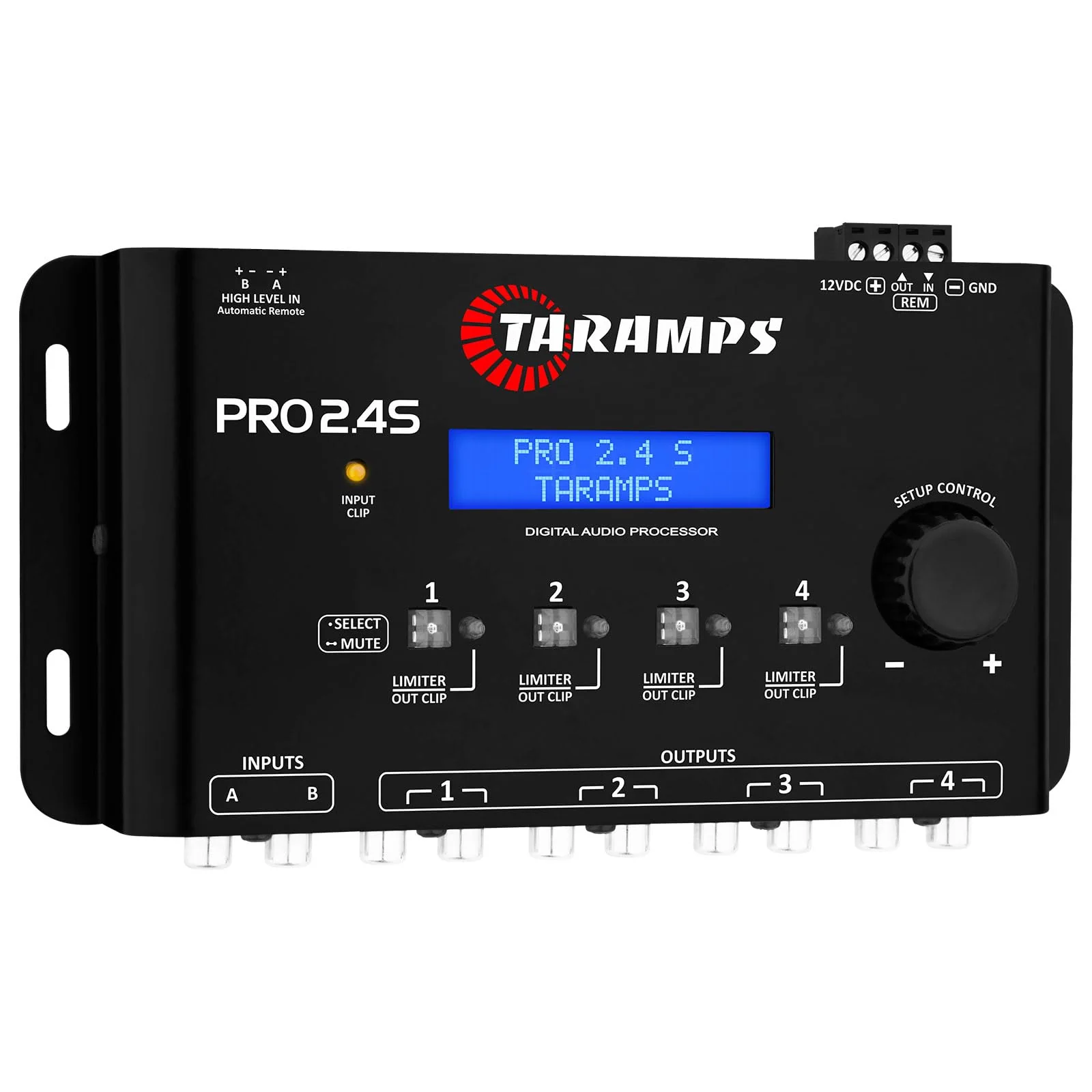 Taramps Pro 2.4S DSP Crossover full Digital Signal Processor and Equalizer with sequencer 15-band Graphic Equalization 12 preset EQ 2-Channel in and 4-Channel Out - Image 2