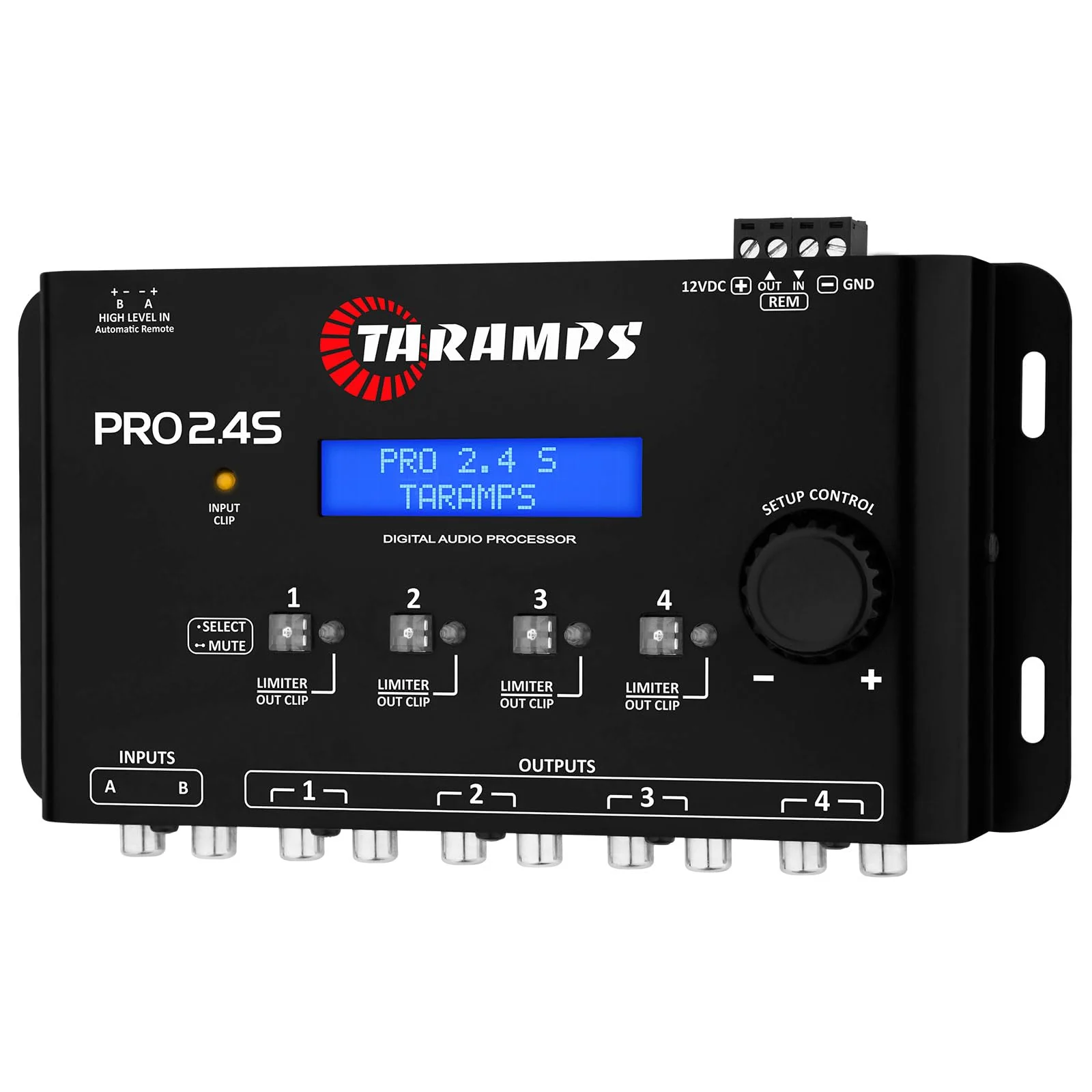 Taramps Pro 2.4S DSP Crossover full Digital Signal Processor and Equalizer with sequencer 15-band Graphic Equalization 12 preset EQ 2-Channel in and 4-Channel Out - Image 3