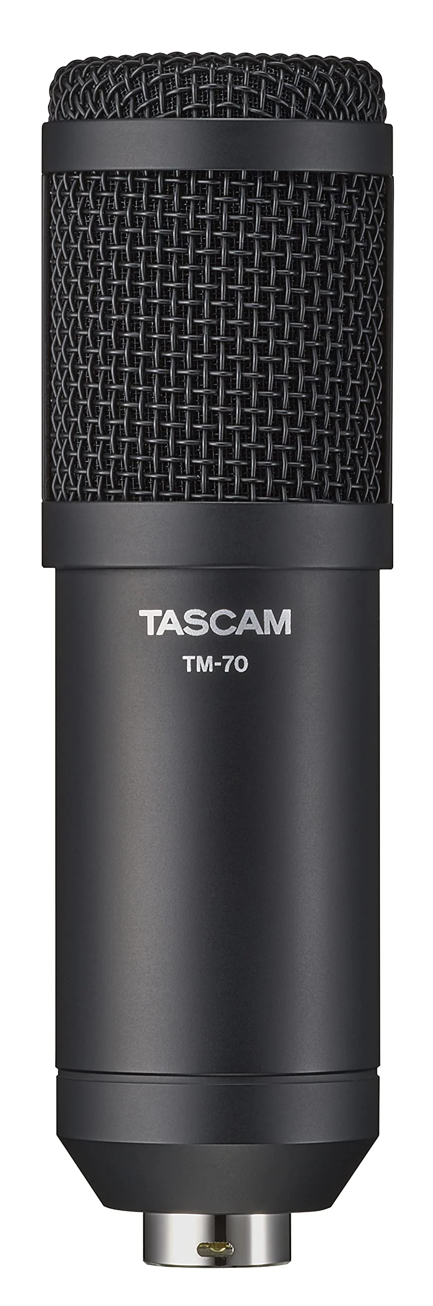 Tascam Dynamic Microphone for Broadcast Microphone for Professional Podcasting and Live Streaming (TM-70), Black