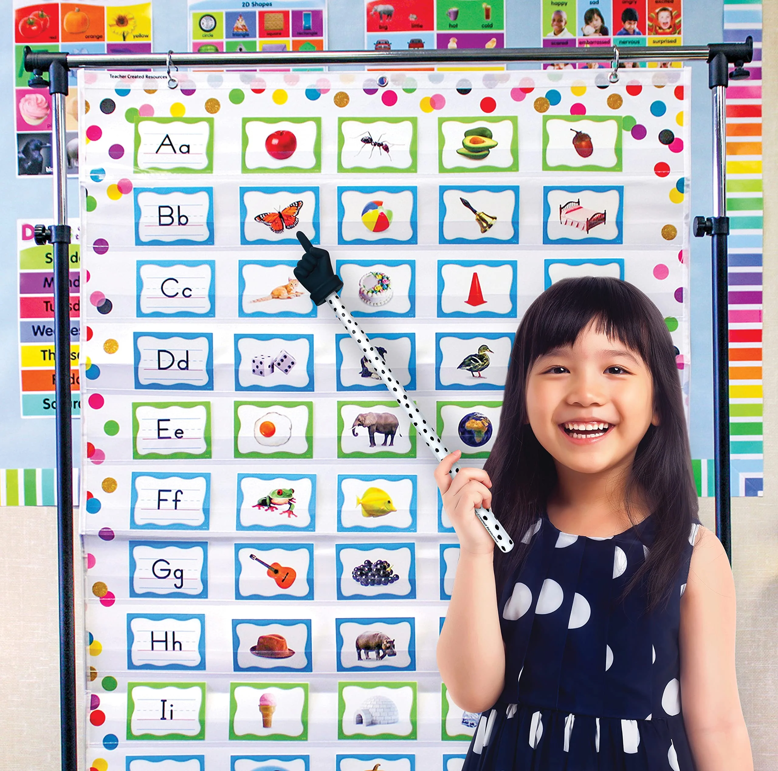 Teacher Created Resources Black Painted Dots Hand Pointer - Image 3
