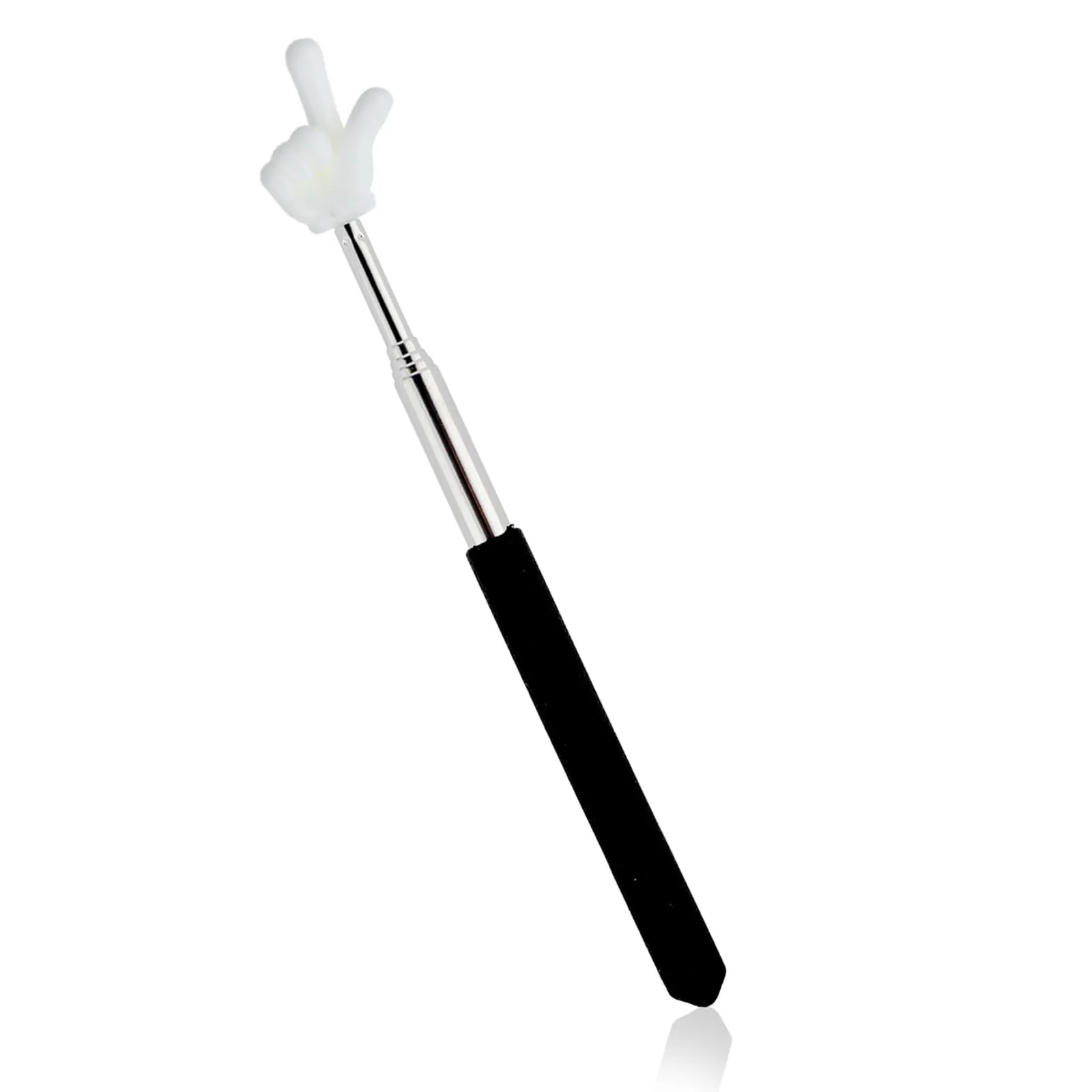 Telescopic Teacher Pointer Extendable Pointer Stick for Classroom Retractable Hand Pointer Finger Pointer Stick Mini Classroom Pointer for Elementary School Kindergarten Teacher(Black) Black