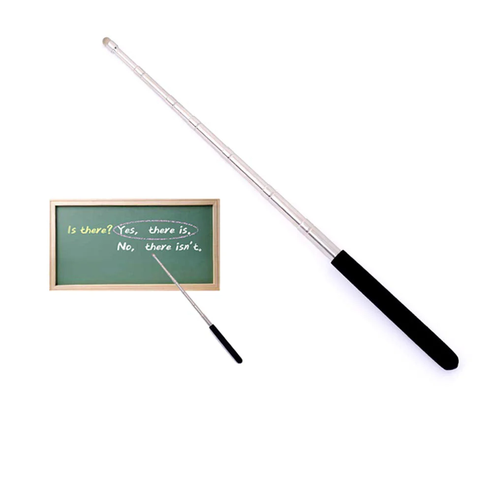 Telescopic Teacher Pointer, Teaching Pointer, Expandable whiteboard Pointer, with capacitive Screen Handwriting Function, Teacher Coach Presenter Pointer, Extended to 39 inches (Black) Black
