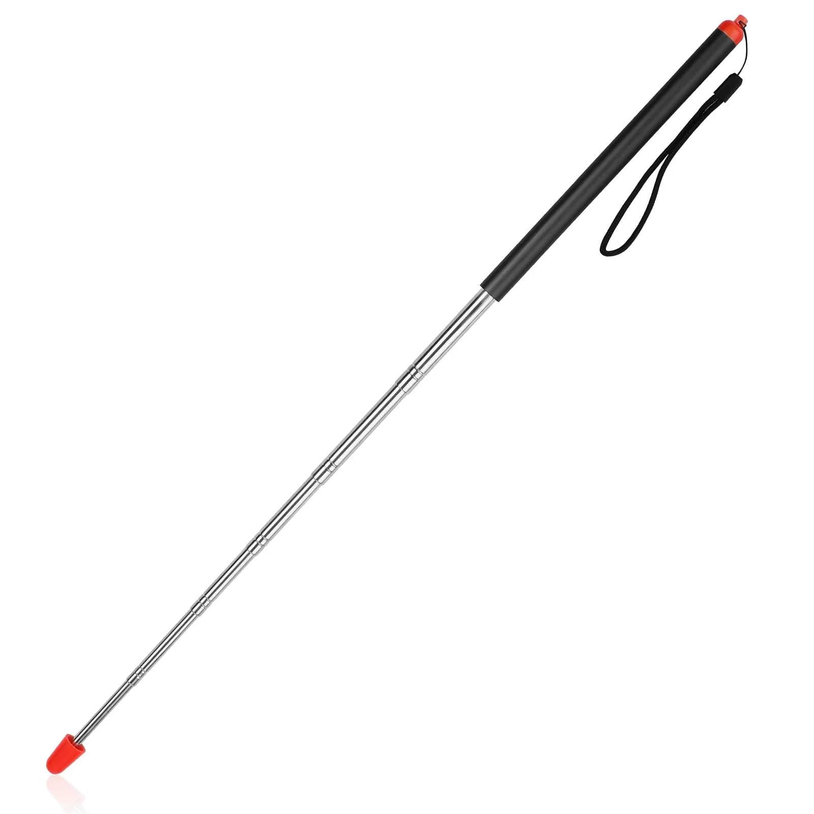 Telescopic Teachers Pointer Stick, 47.24in Retractable Teaching Pointer, Telescoping Pointing Extendable Handheld Guiding Wand for School Office Classroom Presentation Teaching Whiteboard