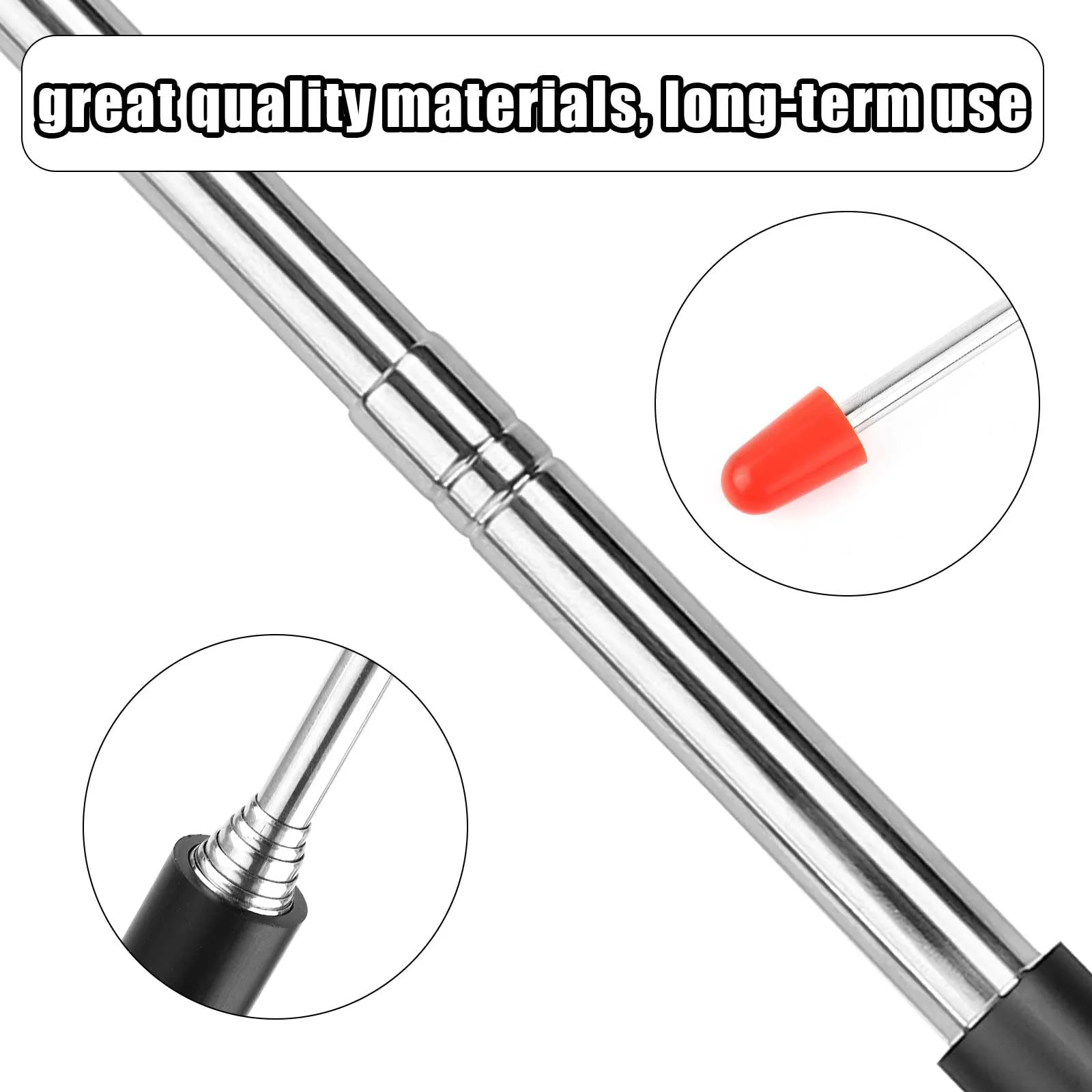 Telescopic Teachers Pointer Stick, 47.24in Retractable Teaching Pointer, Telescoping Pointing Extendable Handheld Guiding Wand for School Office Classroom Presentation Teaching Whiteboard - Image 5