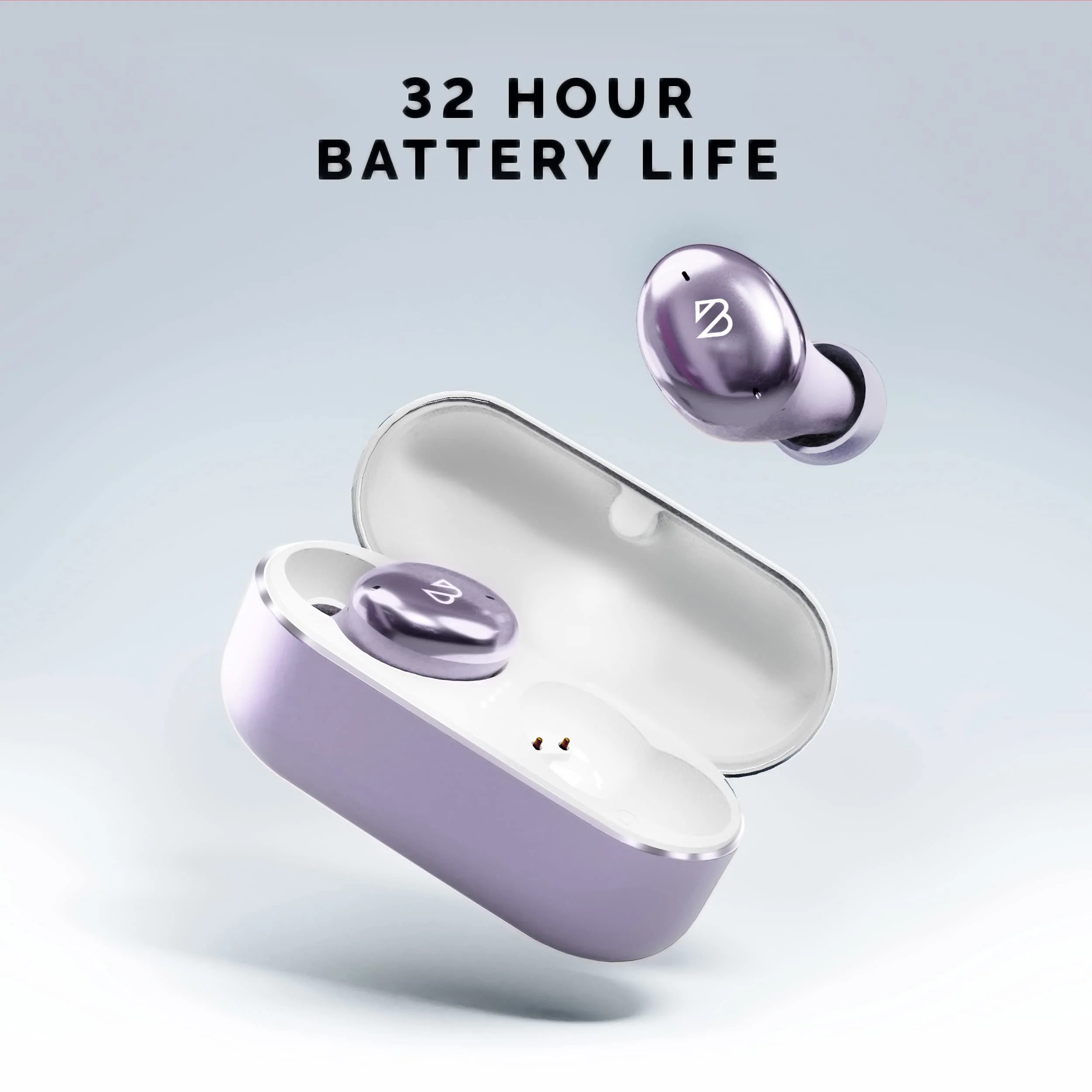 Tempo 30 Wireless Earbuds for Small Ears with Premium Sound, Comfortable Bluetooth Ear Buds for Women and Men, Purple Earphones for Small Ear Canals with Mic, IPX7 Sweatproof, Long Battery, Loud Bass 4. Lavender - Image 6