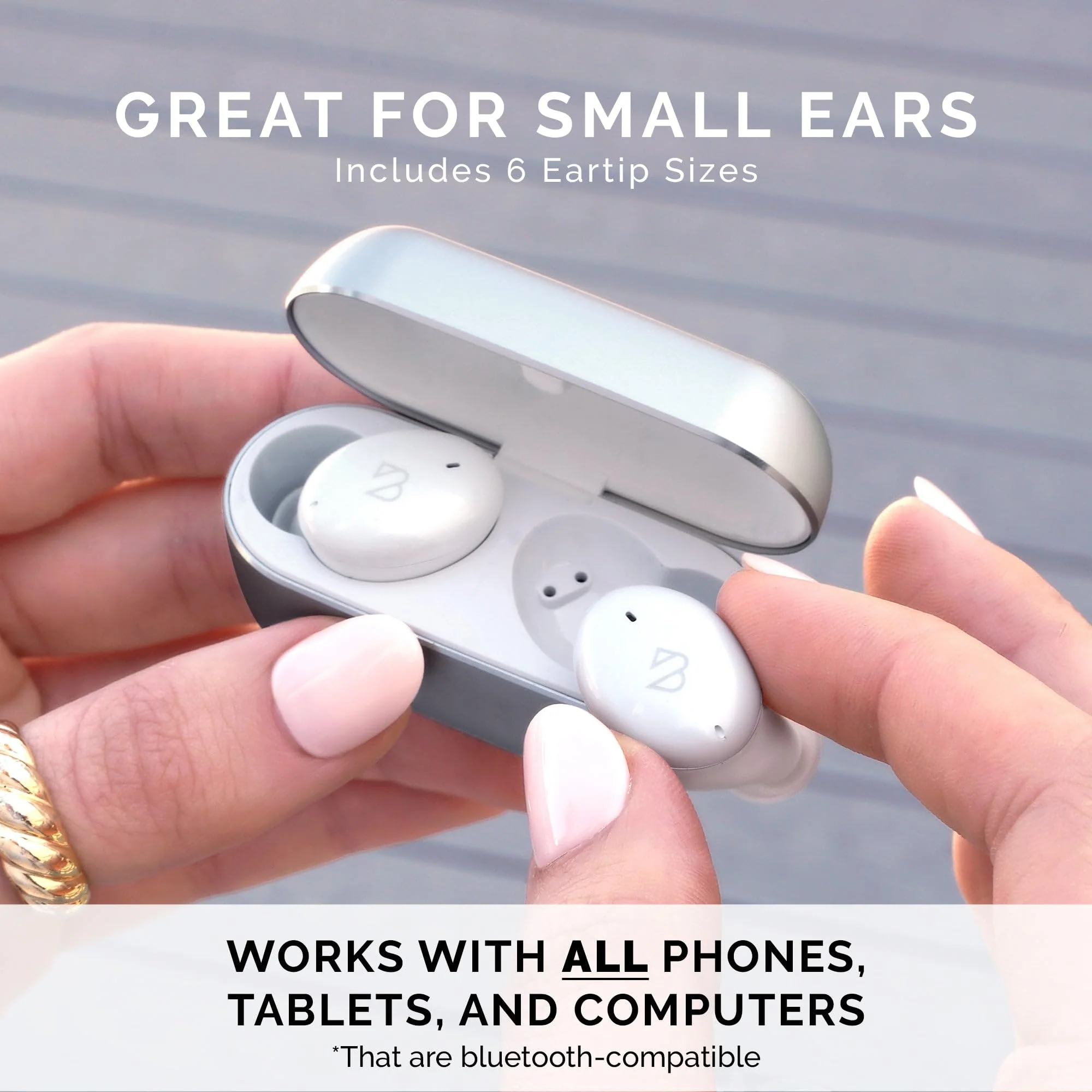 Tempo 30 Wireless Earbuds for Small Ears with Premium Sound, Comfortable Bluetooth Ear Buds for Women and Men, White Earphones for Small Ear Canals with Mic, IPX7 Sweatproof, Long Battery, Loud Bass 6. White - Image 2