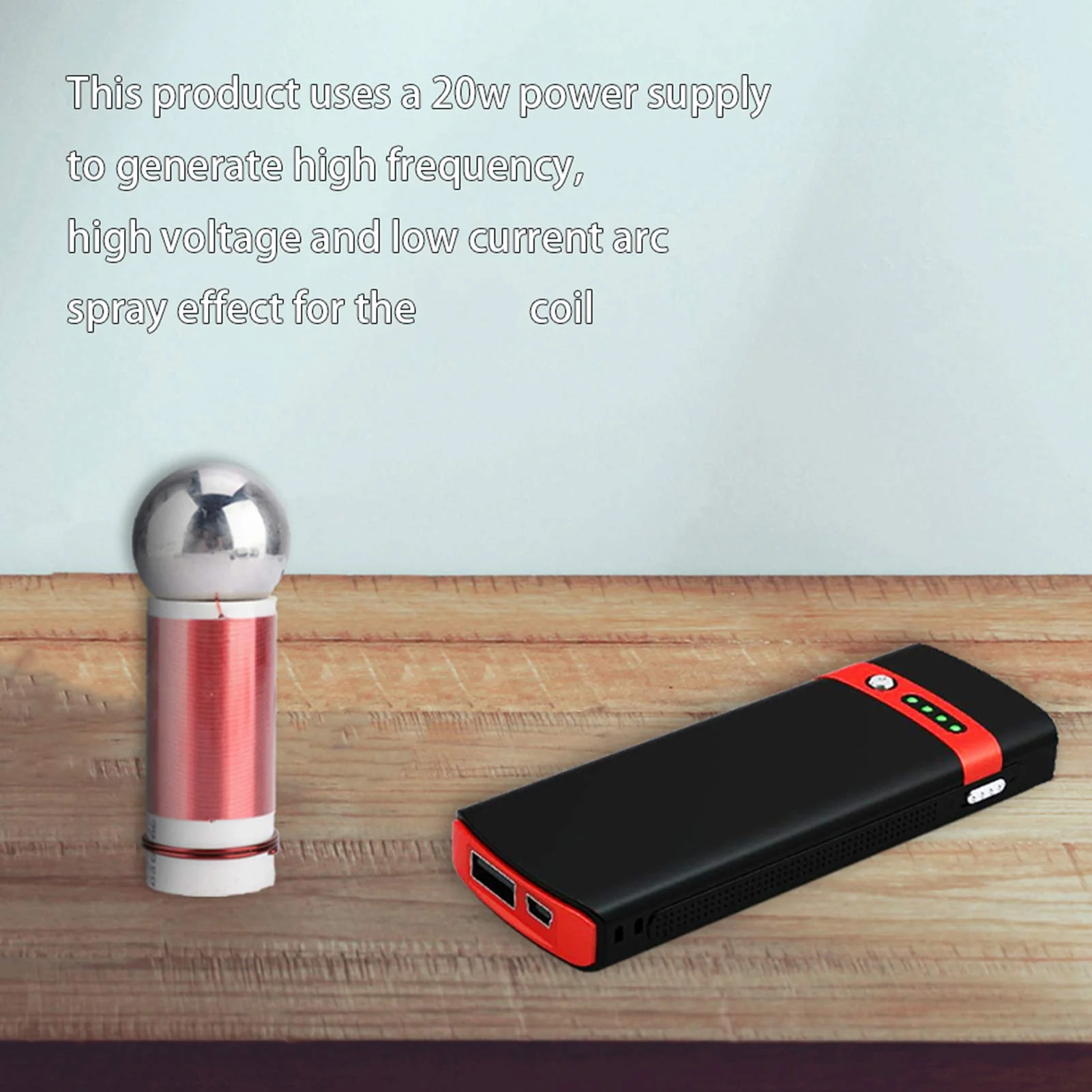 Tesla Coil, 5V 1W Super Mini Self Excitation Coil for Wireless Transmission Experiments Test DIY Electronic Practice Replacement Kit for High Frequency AC Electronic Educational Toy - Image 6