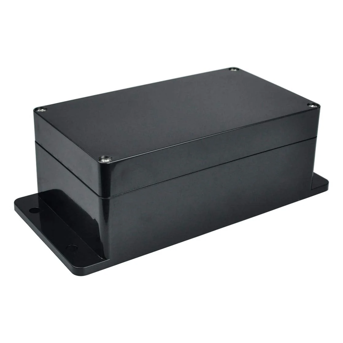 Therlan Junction Box Black Waterproof Electronic Housing Plastic, IP65 Junction Box ABS Housing Junction Box Surface-Mounted Distribution Box Outdoor Waterproof Distribution Box Black (158 x 90 x 60 158 x 90 x 60 mm
