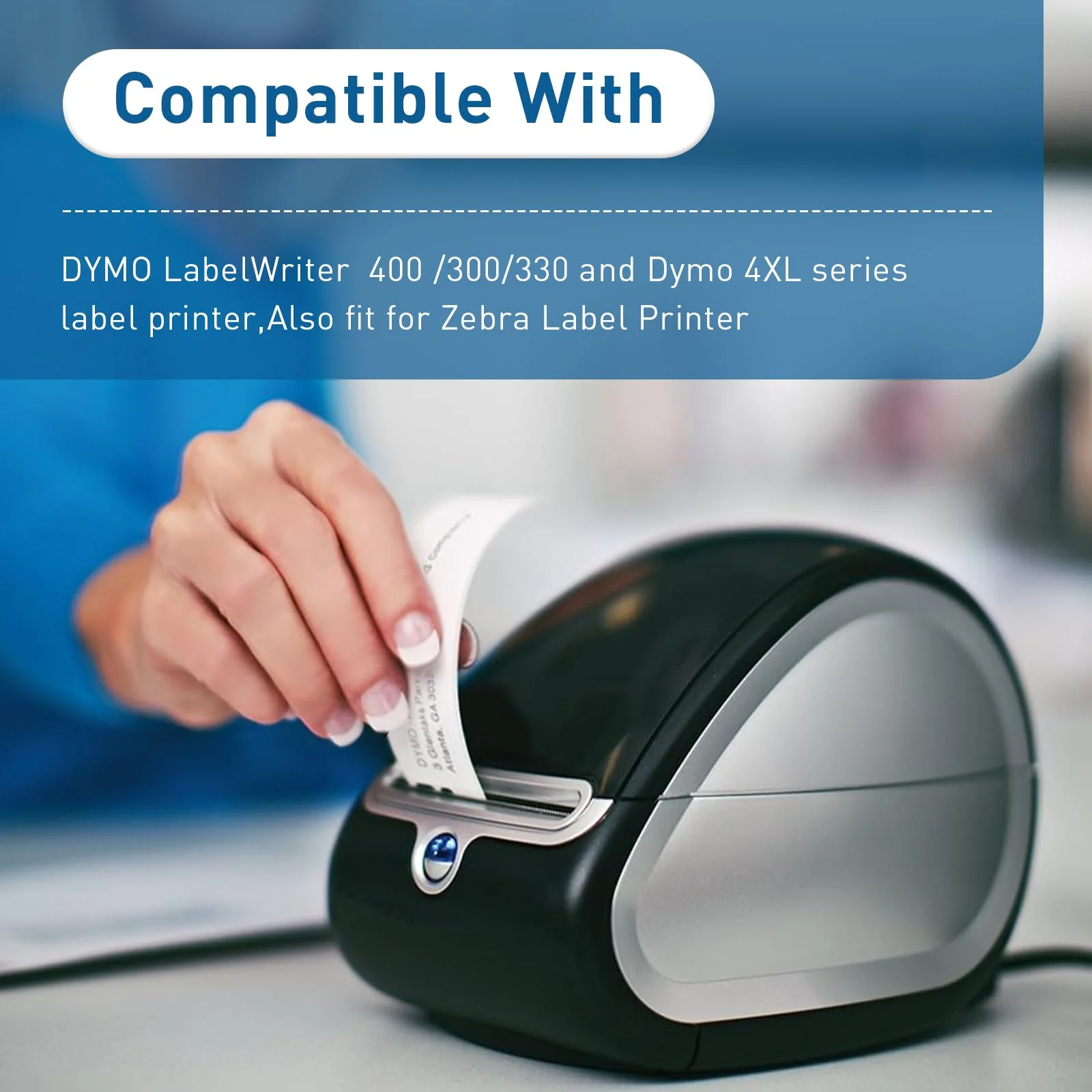 Thermal Label Printer Cleaning Card Compatible with DYMO LabelWriter Label Printers, 10-Pack (60622), Clean Printing Head LabelWriter Cleaning Cards 10 PACK - Image 5
