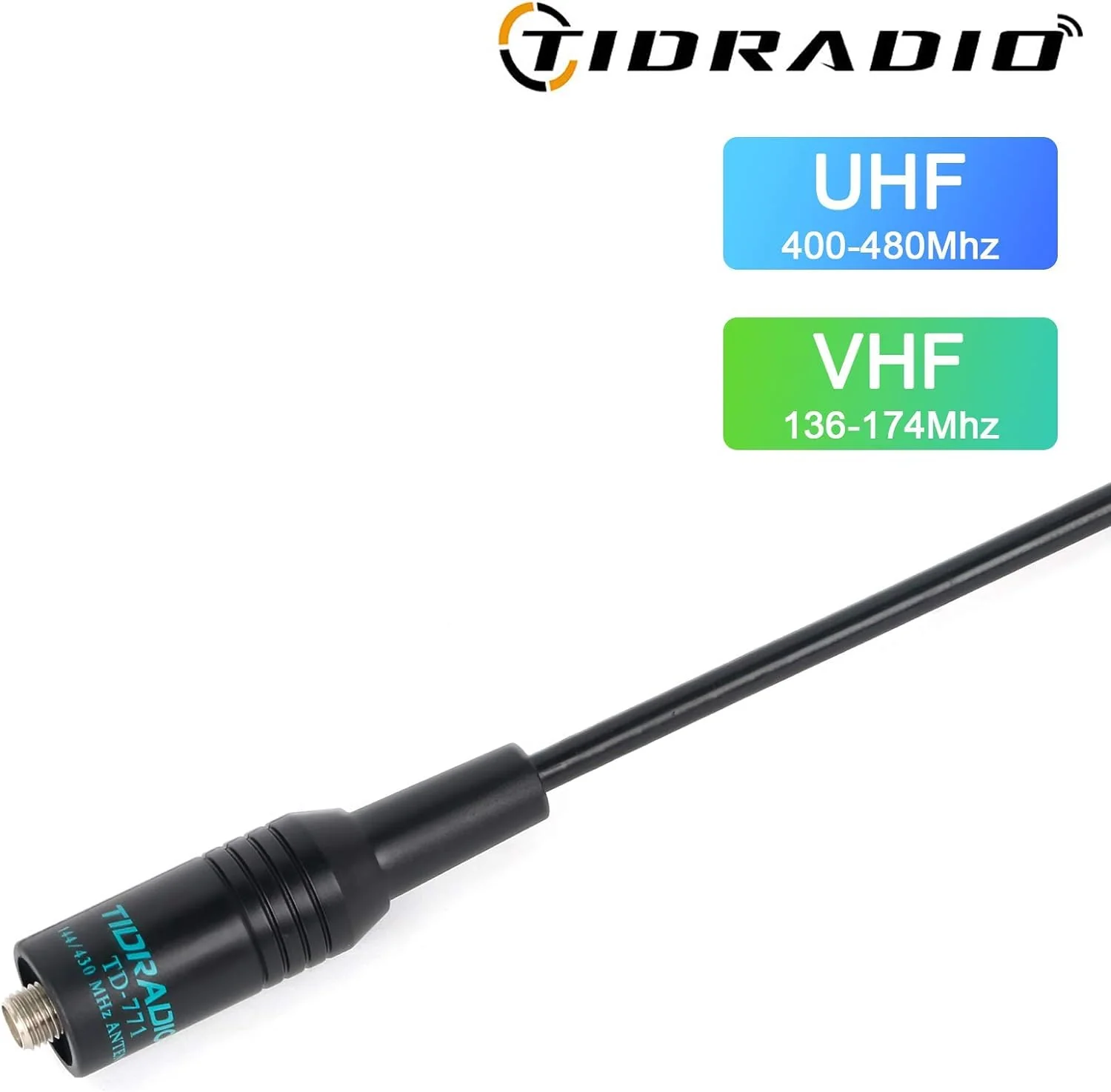 TIDRADIO TD-771 Antenna (2 Pack) VHF/UHF, Walkie Talkie Antenna 144/430Mhz Ham Radio Antenna for BaoFeng UV-5R, 5RM, 5RX, TD-H8, TD-H3, UV-K5 Ham Radios 2Pack (TD-771 15.15" VHF/UHF) - Image 5