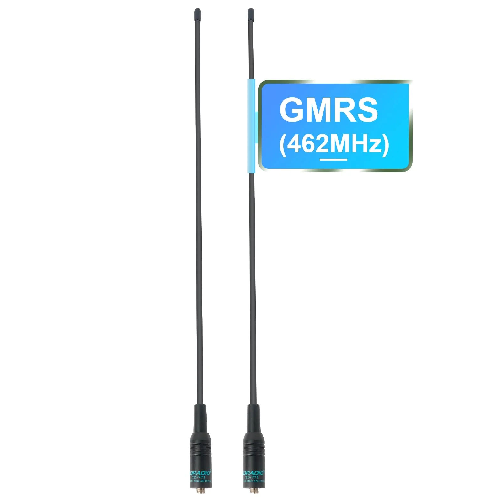 TIDRADIO TD-771 GMRS Antenna(2 Pack, 462-468Mhz) for TD-H8, TD-H3 UV-5G Plus, GM15 Pro, UV-5R，UV-5G (UV-5X),UV-9G GMRS Radios Walkie Talkie, SMA-F 2Pack (TD-771 15.15" UHF(GMRS Fr))