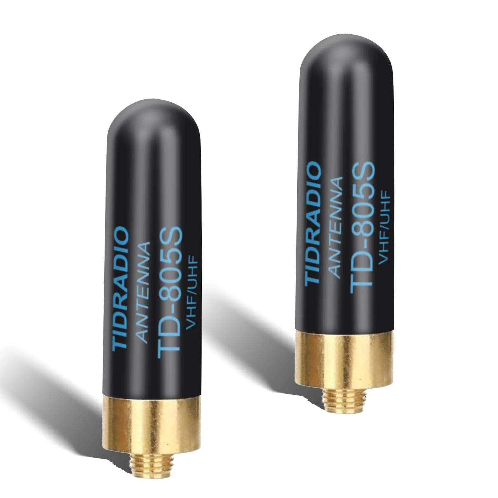 TIDRADIO TD-805S Short Antenna (2 Pack, 1.96inch) VHF/UHF Walkie Talkie Antenna 144/430Mhz Ham Radio Antenna for BaoFeng UV-5R, TD-H8, TD-H3 Ham Radios, SMA-F 2Pack (TD-805S 1.96" VHF/UHF)