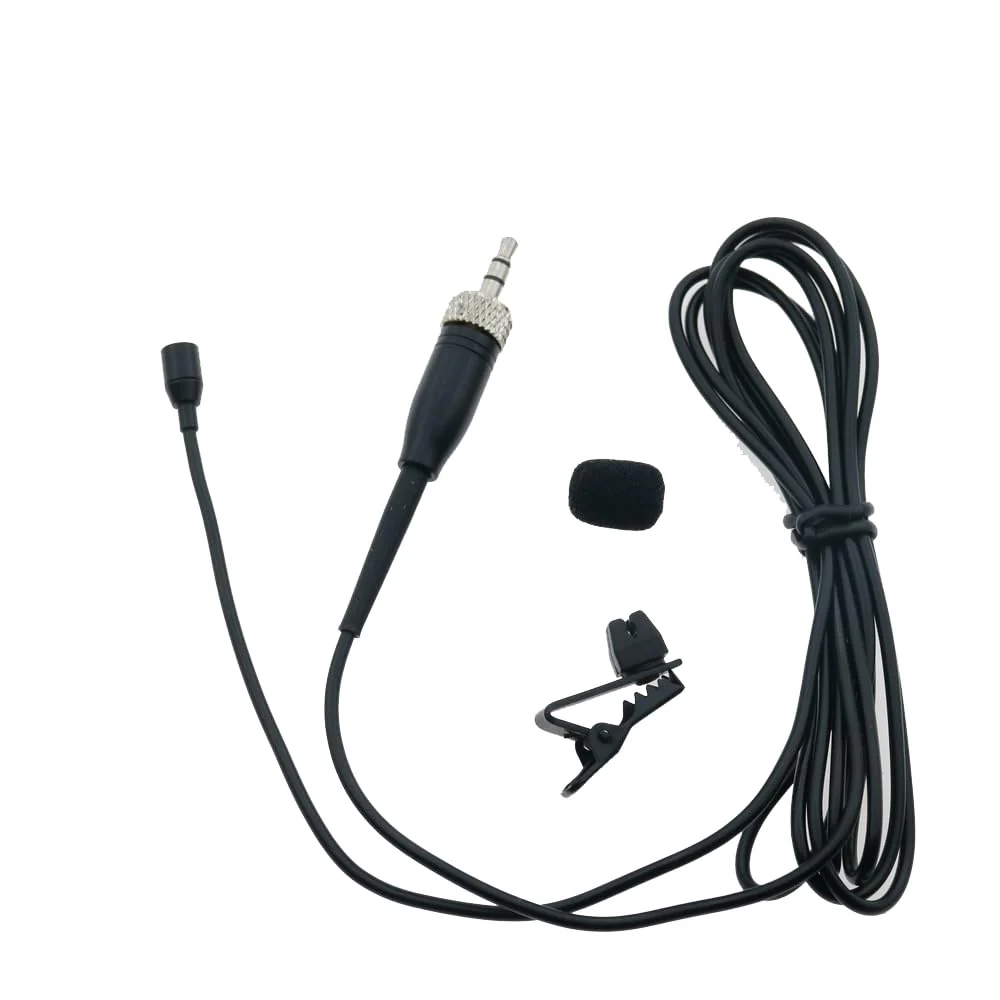 Tie Clip On Lavalier Microphone for Sennheiser Wireless Pocket System 3.5mm Lock Jack