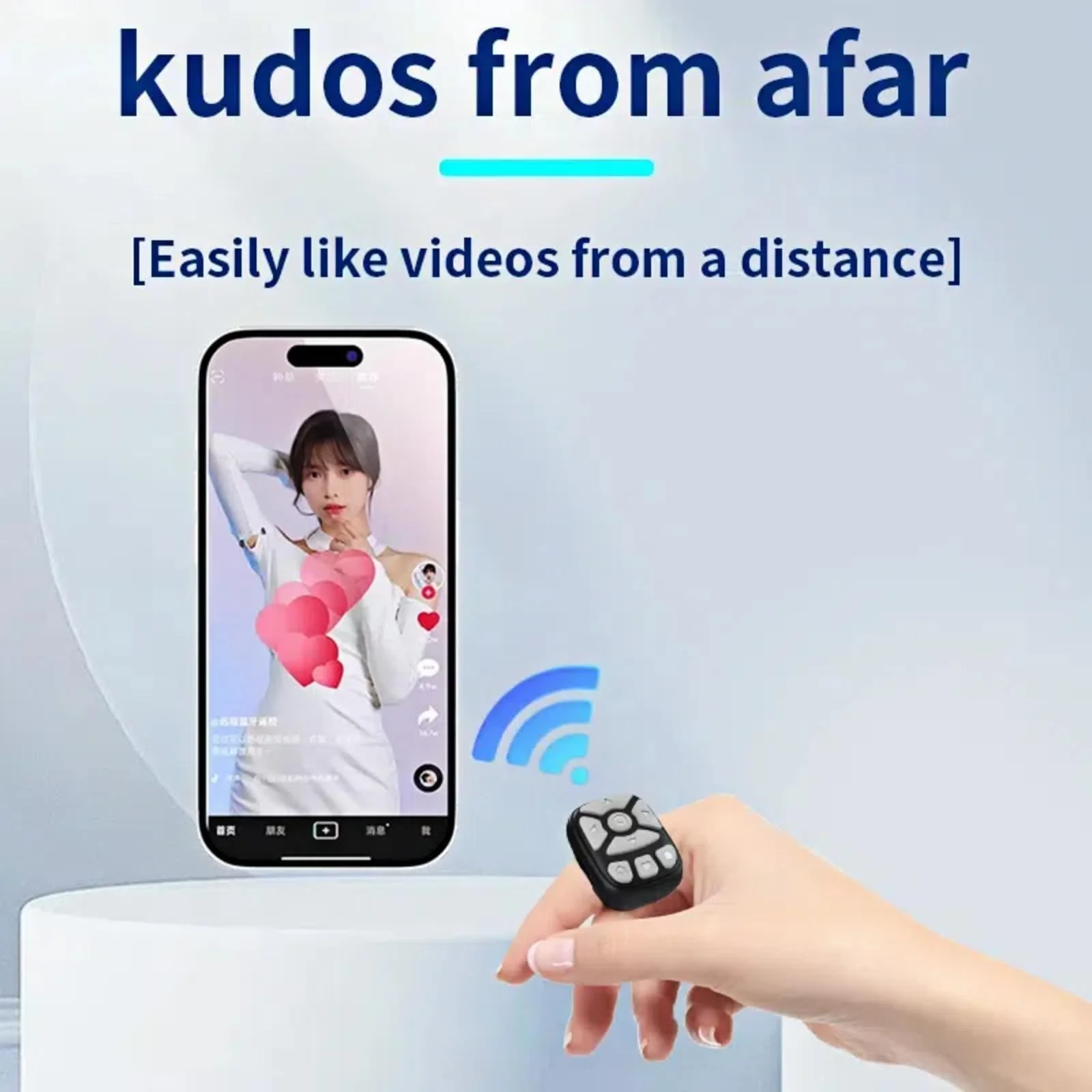 TikTok Scrolling Ring,fingertip Wireless Bluetooth Remote Control,Wireless Bluetooth Remote Control, Video Scrolling Ring Remote Control Bluetooth Ring Scroller, Scrolling Rings Rechargeable (Black) Black - Image 5