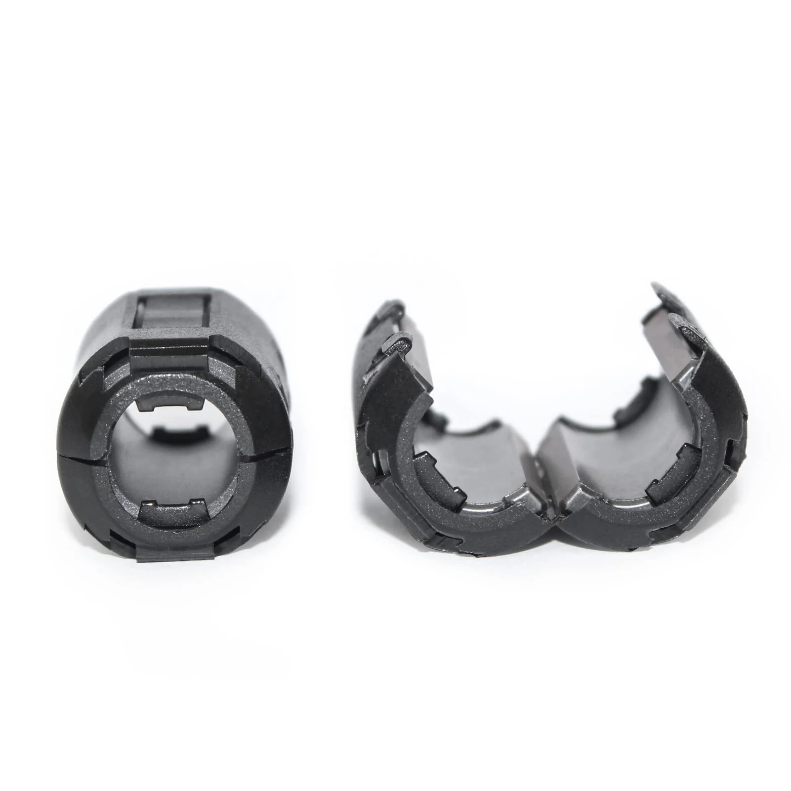 TOJOIN 10PCS Ferrite Bead Clip on Ferrite Core RFI EMI Noise Suppressor Ferrite Rings Cable Clip for Phone, TV, Speaker, USB Radio, Audio Equipment 9mm Inner Diameter Black 9mm-10pcs - Image 4