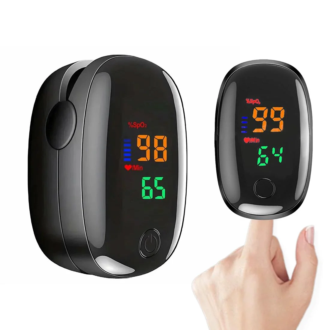 Tomedeks Pulse Oximeter Oxygen Saturation Meter Finger Pulse Oximeter, Blood Oxygen Saturation, Blood Oxygen Monitoring for Adults