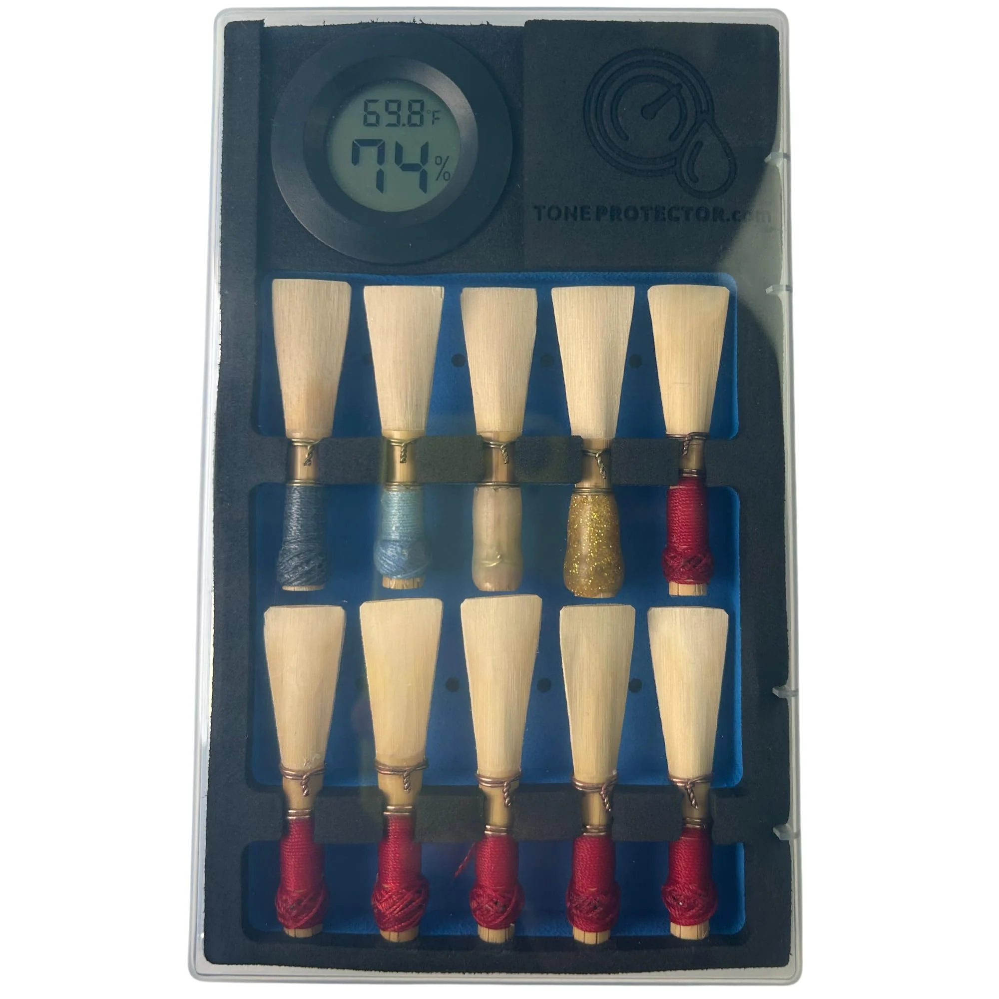 Tone Protector Reed Case for Bassoon Reeds: Digital Bassoon Reed Storage With Two-Way Humidity Control - Image 2