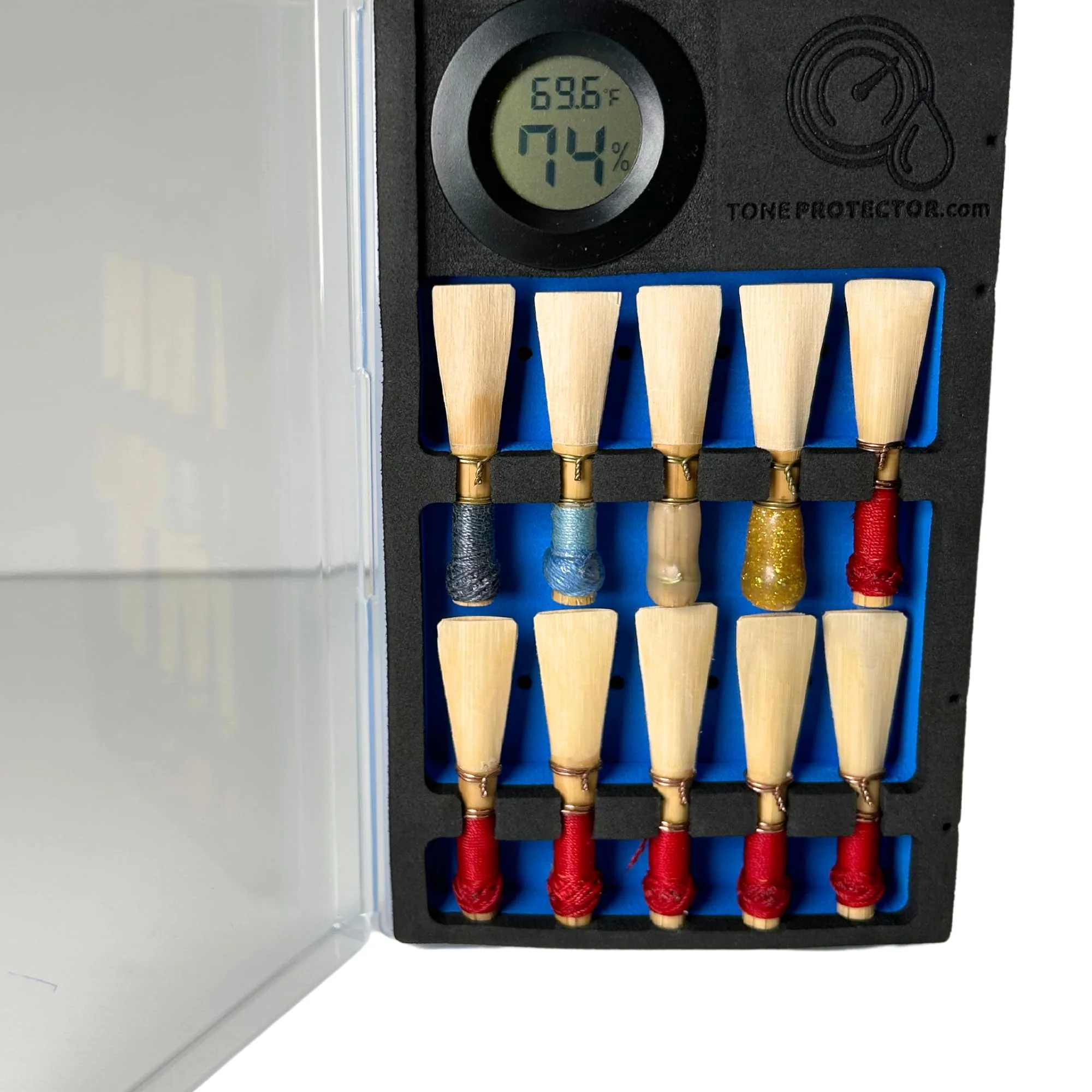 Tone Protector Reed Case for Bassoon Reeds: Digital Bassoon Reed Storage With Two-Way Humidity Control - Image 5