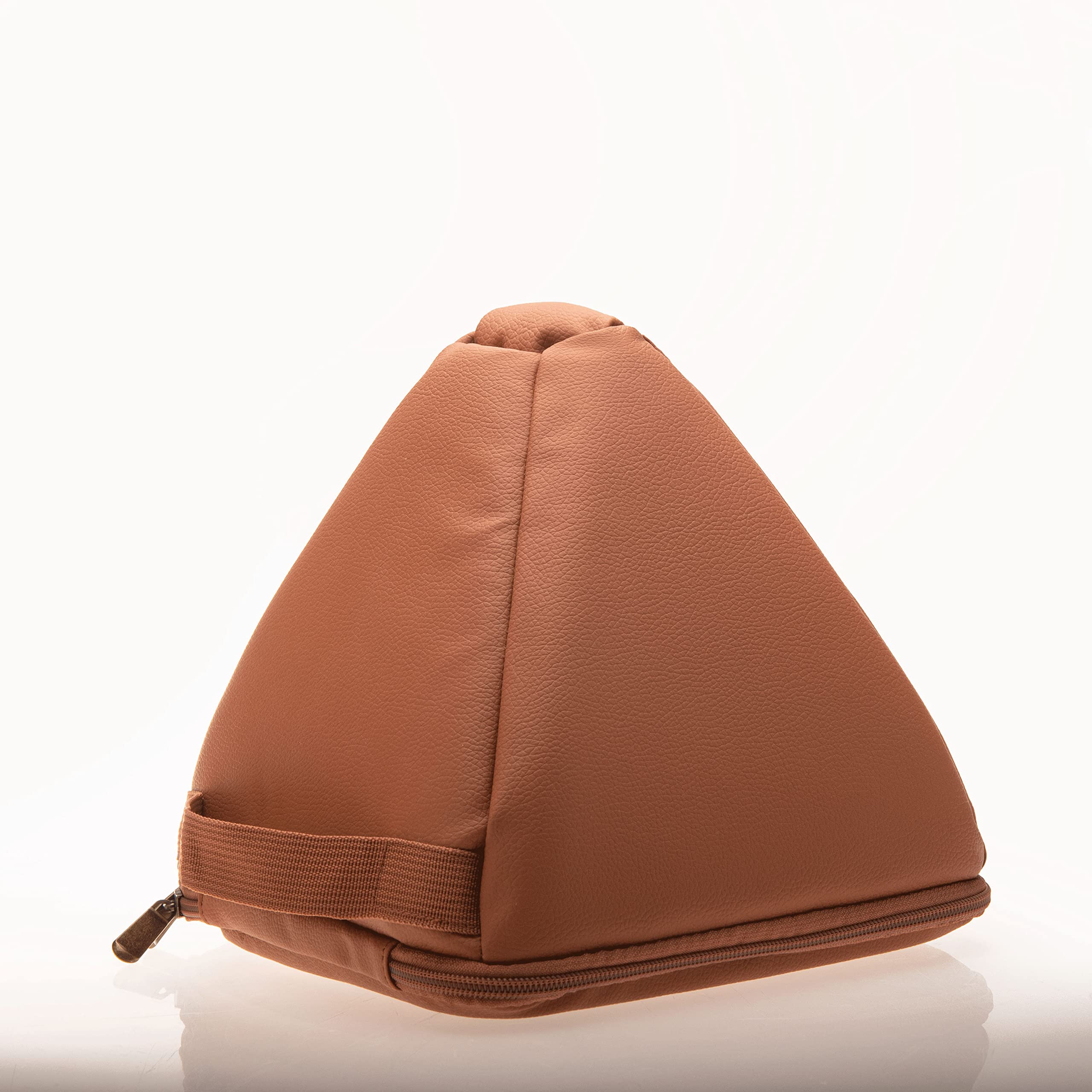 TOPFUND Artificial Leather Carrying Case for Packing Crystal Singing Pyramid 6 inch 6" Artificial Leather Carrying Case - Image 7