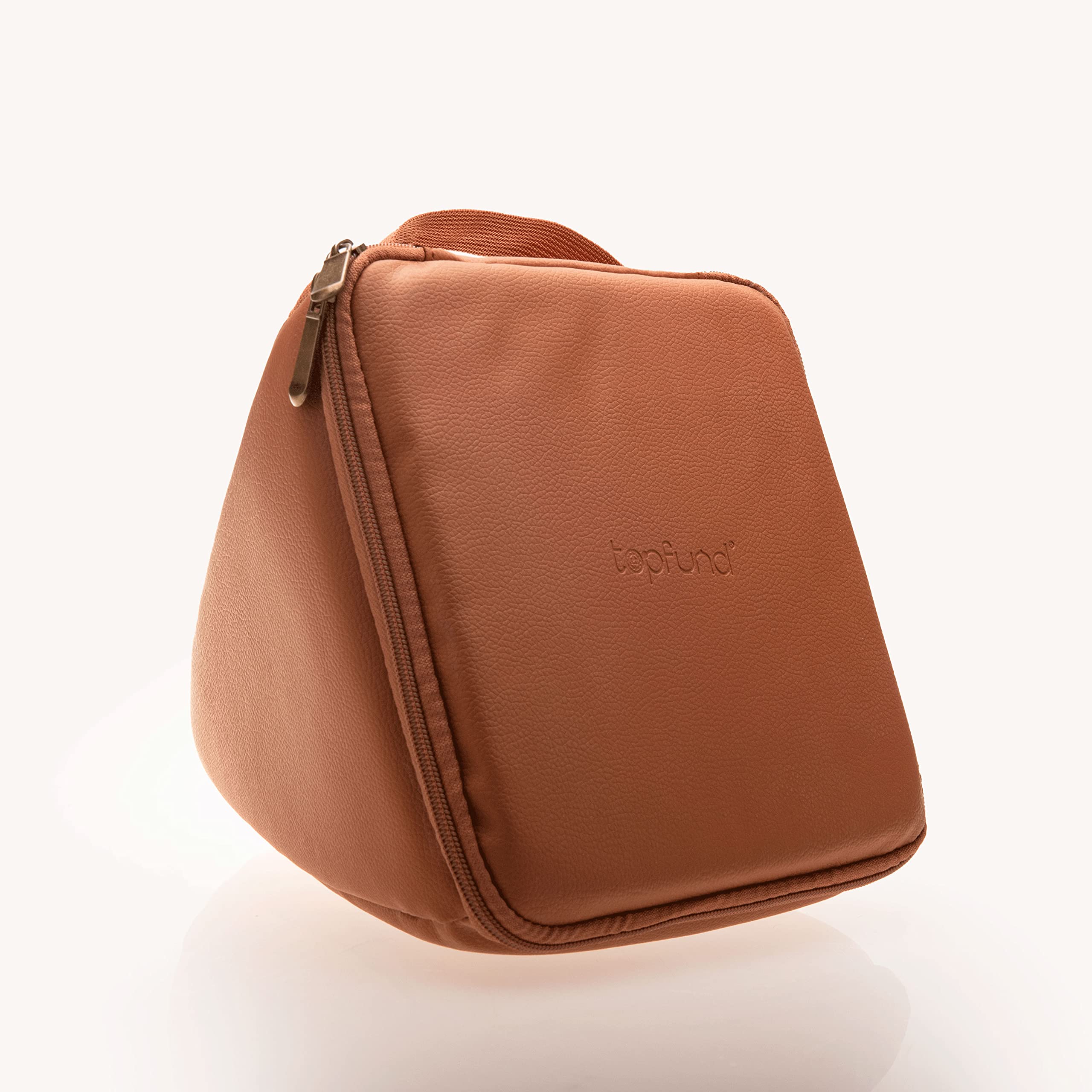 TOPFUND Artificial Leather Carrying Case for Packing Crystal Singing Pyramid 6 inch 6" Artificial Leather Carrying Case - Image 8
