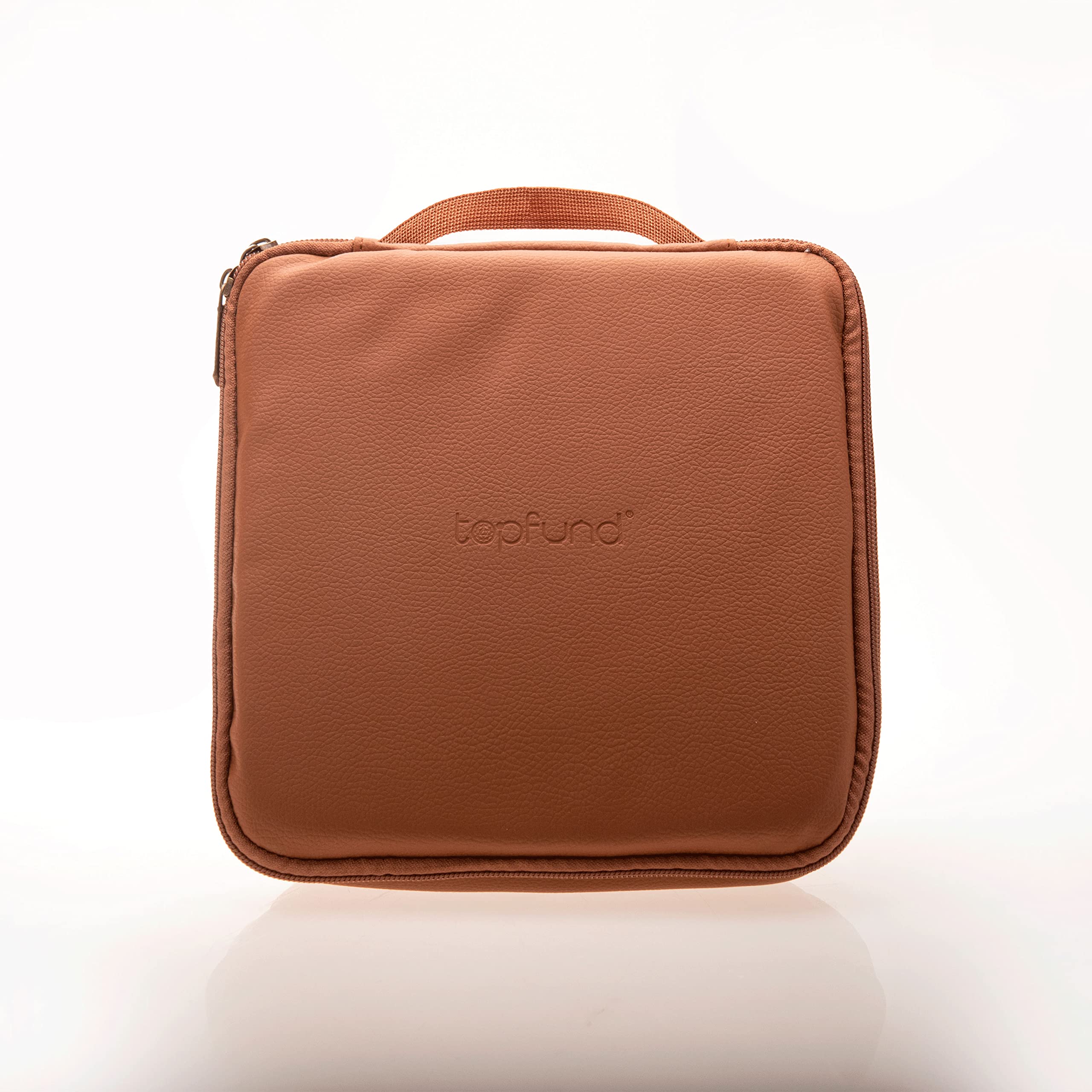 TOPFUND Artificial Leather Carrying Case for Packing Crystal Singing Pyramid 6 inch 6" Artificial Leather Carrying Case - Image 9