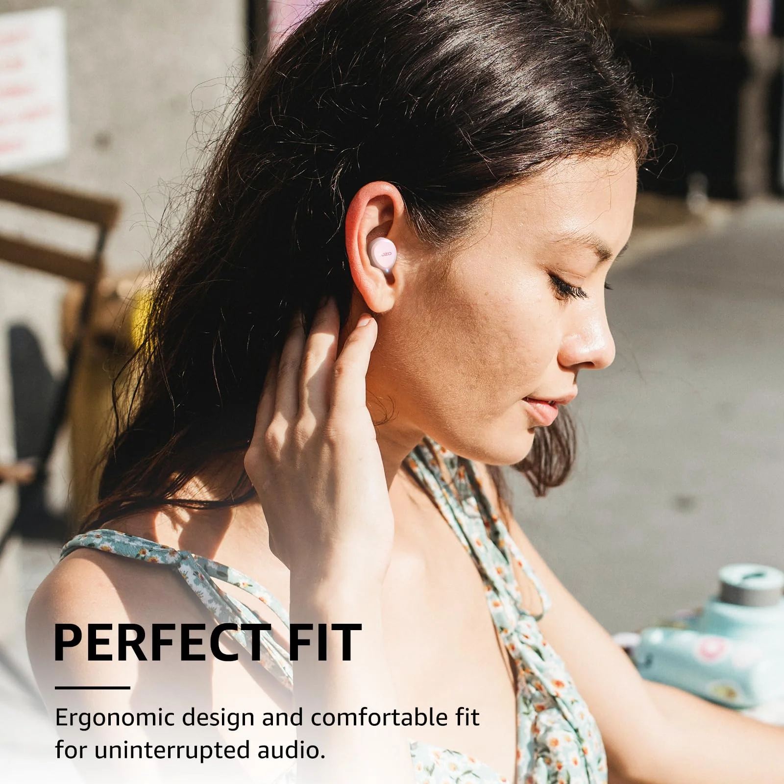 TOZO A1 Mini Bluetooth 5.3 Wireless Earbuds with Charging Case - IPX5 Waterproof, Premium Sound, Built-in Mic Rose Gold - Image 5