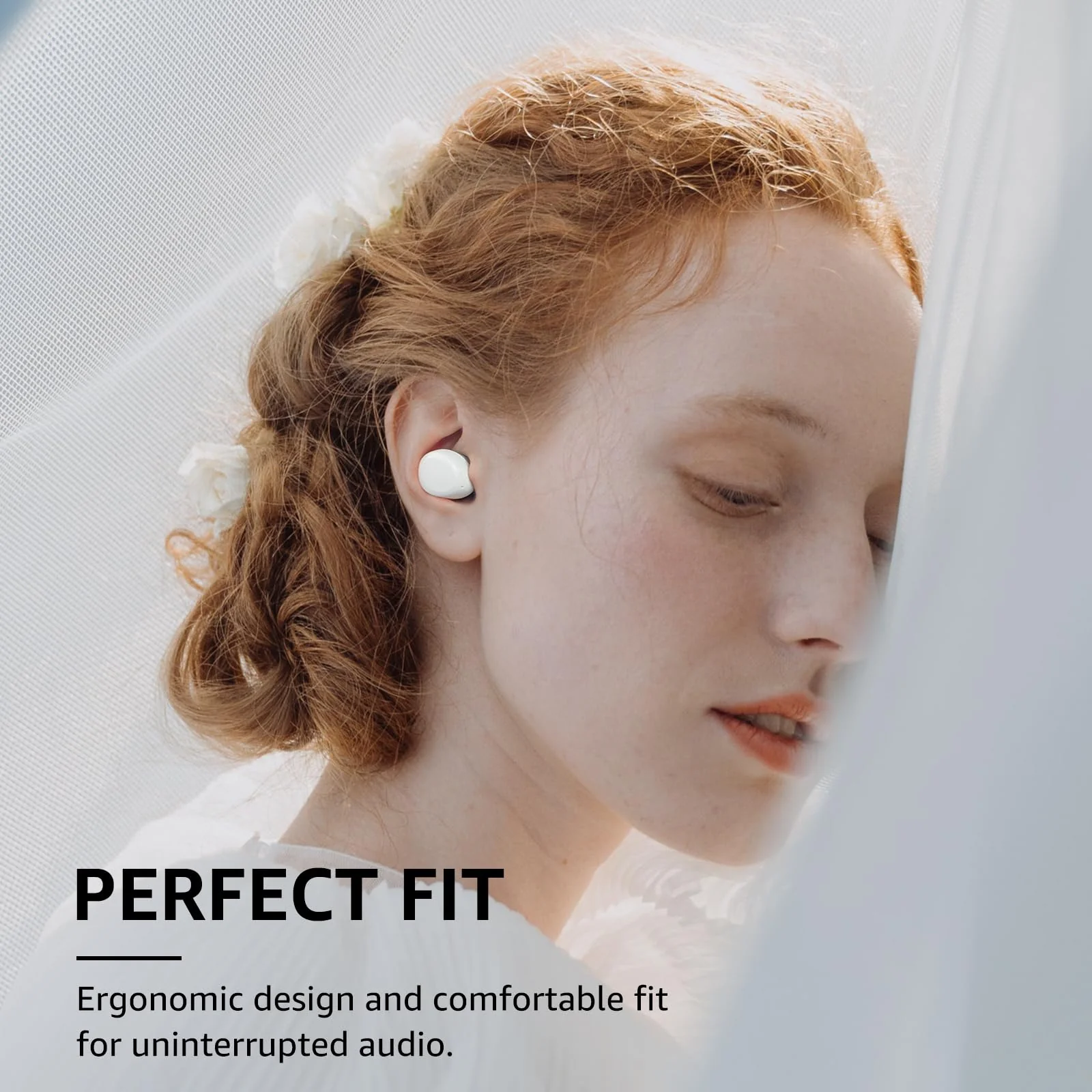 TOZO A1 Mini Wireless Earbuds Bluetooth 5.3 in Ear Light-Weight Headphones Built-in Microphone, IPX5 Waterproof, Immersive Premium Sound Long Distance Connection Headset with Charging Case, White - Image 2