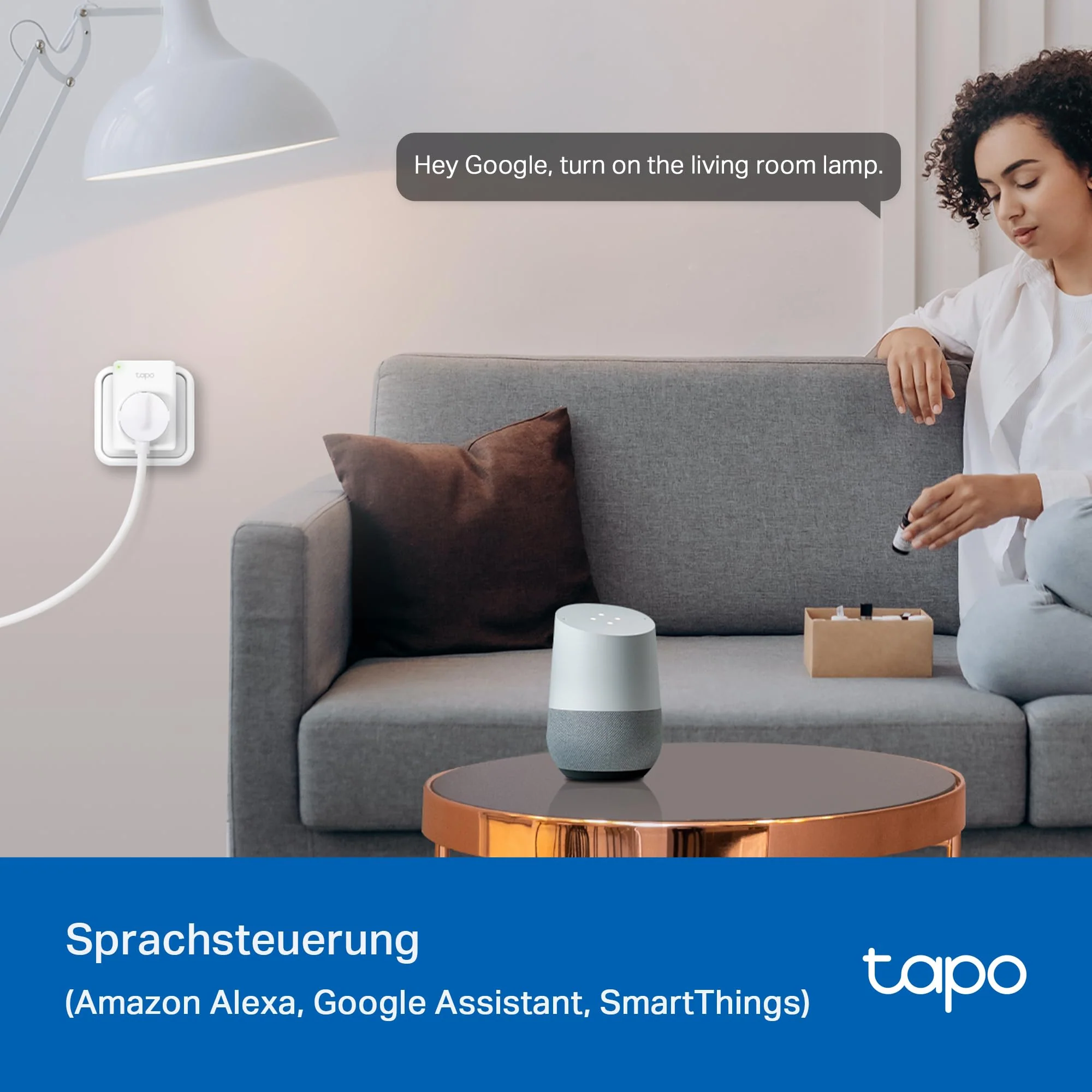 TP-Link Tapo Smart WLAN Socket Tapo P110 with Energy Consumption Control, Smart Home Alexa Socket, Works with Alexa, Google Home, Voice Control, Remote Access, No Hub Required, Mini 1 Pack - Image 5