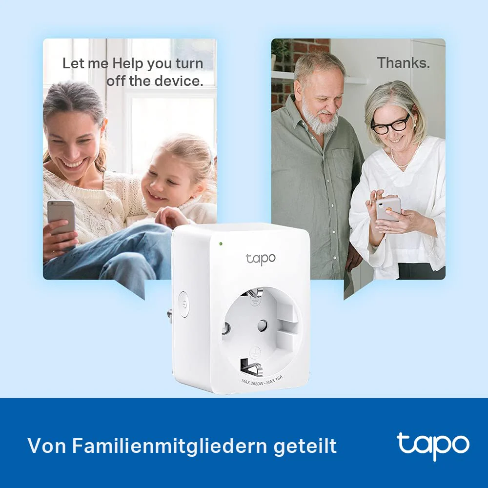 TP-Link Tapo Smart WLAN Socket Tapo P110 with Energy Consumption Control, Smart Home Alexa Socket, Works with Alexa, Google Home, Voice Control, Remote Access, No Hub Required, Mini 1 Pack - Image 7