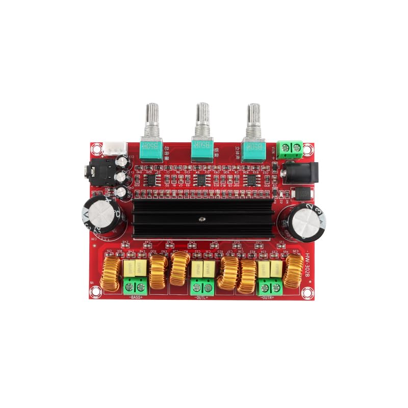 TPA3116D2 Amplifier Board HW-302 2x50W+100W 2.1 Channel Digital Power Audio Amplifier Board Speaker Stereo AMP Module Adjustment Power Amplifier DC 12-24V - Image 3