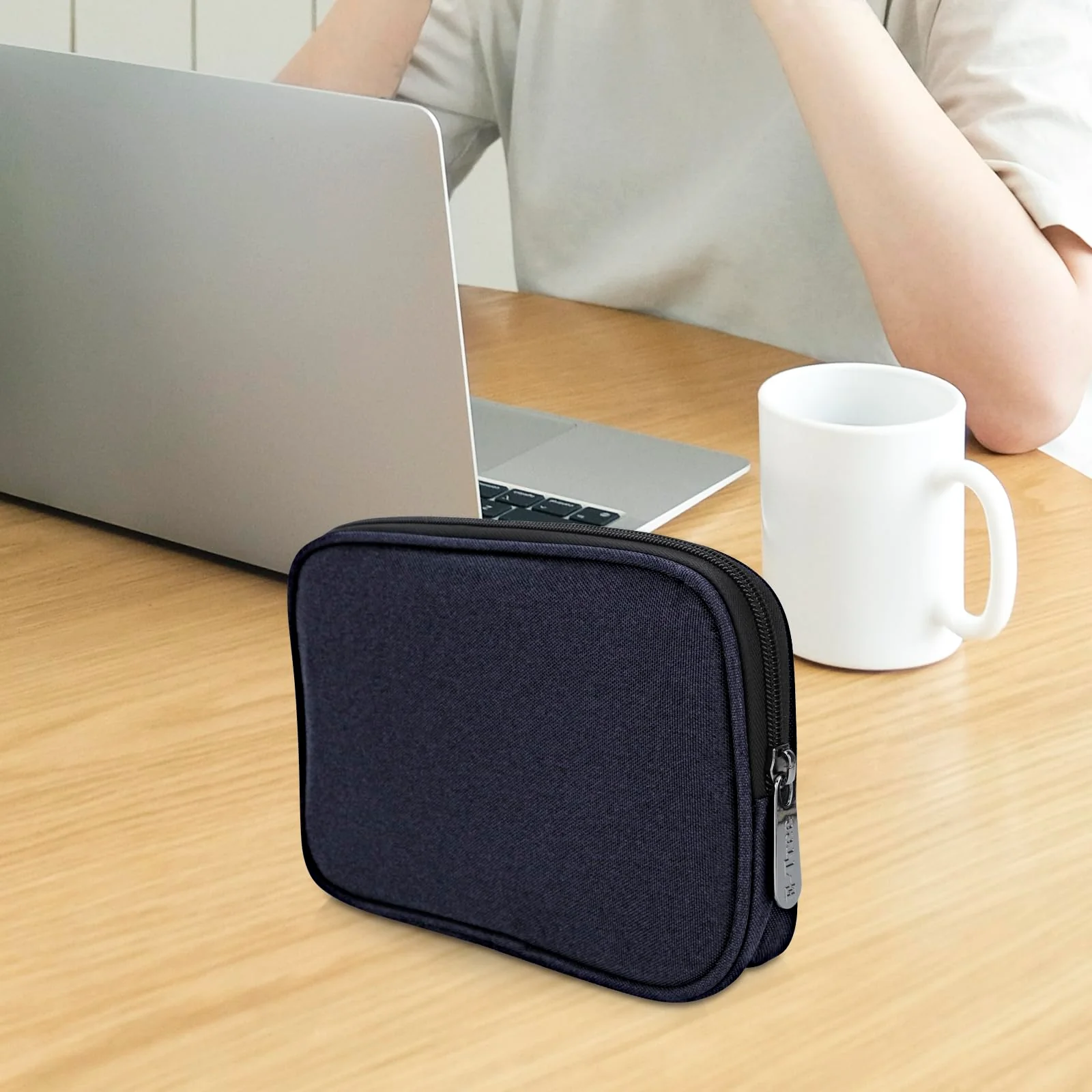 Travel Case Organizer for Small Electronics and Accessories,Tech Bag, Travel Essentials for Mouse, Cord, Charger, Phone, Earphone, Power Bank, Hub, Toiletries, Cosmetics, Personal Items (Blue) Blue - Image 6