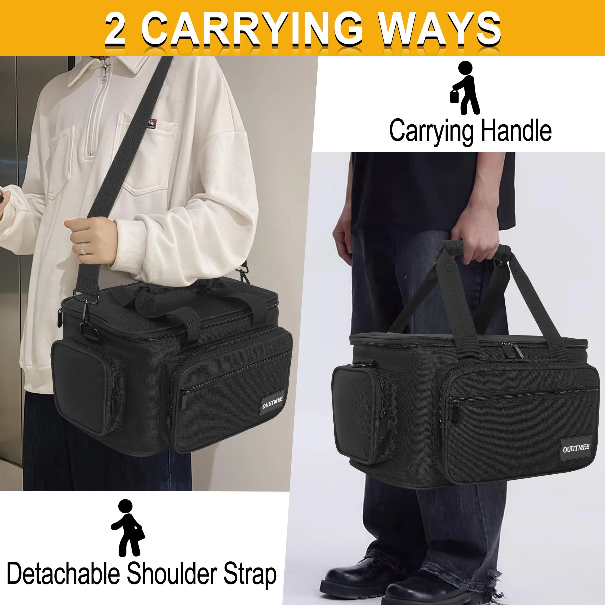 Traveler Bag Compatible With Spark Guitar 40-Watt Amplifier, Travel Storage Case with Shoulder Strap And Accessory Pocket - Image 5