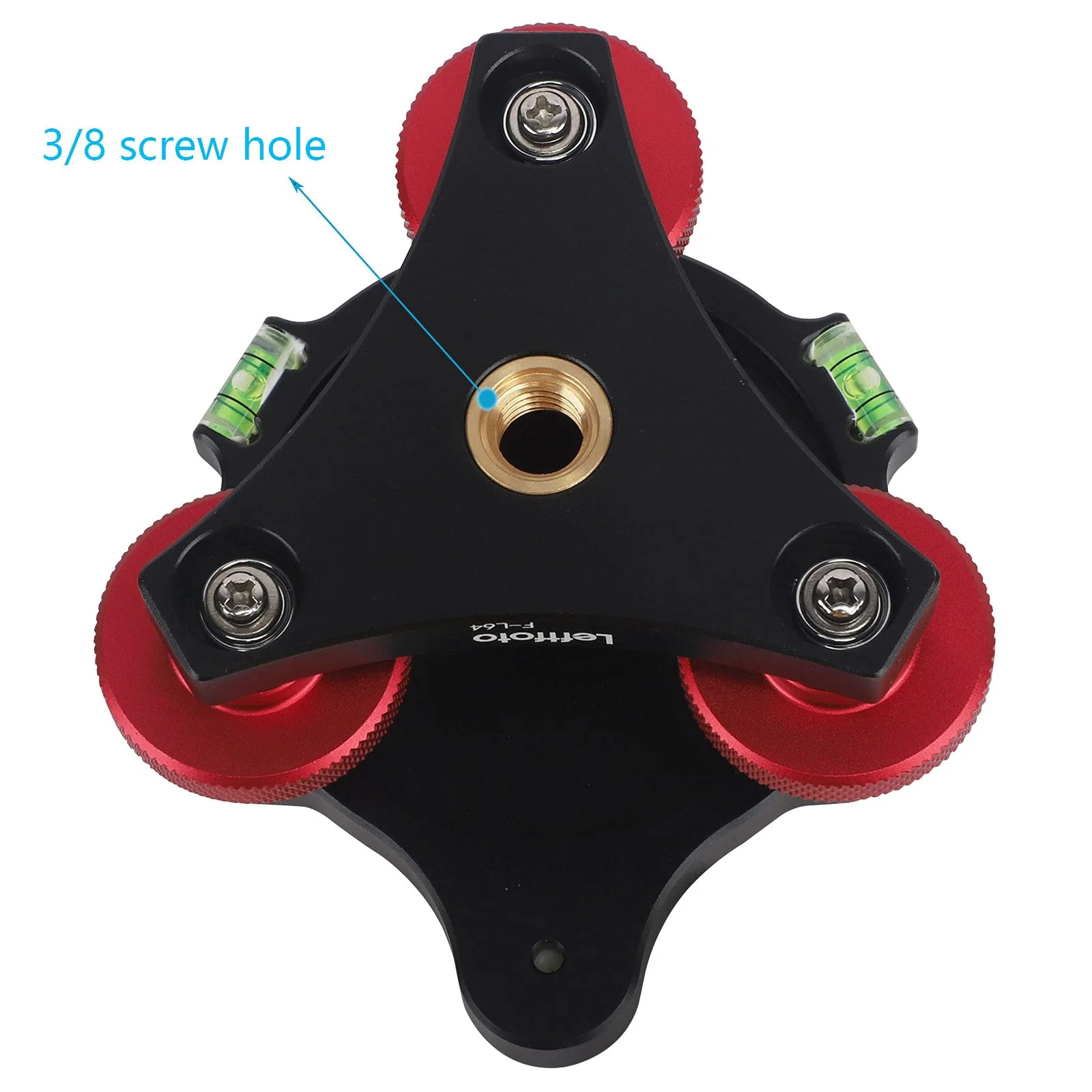 Tripod Leveler Stand with +/-5 Degree Precision Adjustment Bracket for Panoramic Head Ball Head Video Head and Tripod - Image 3