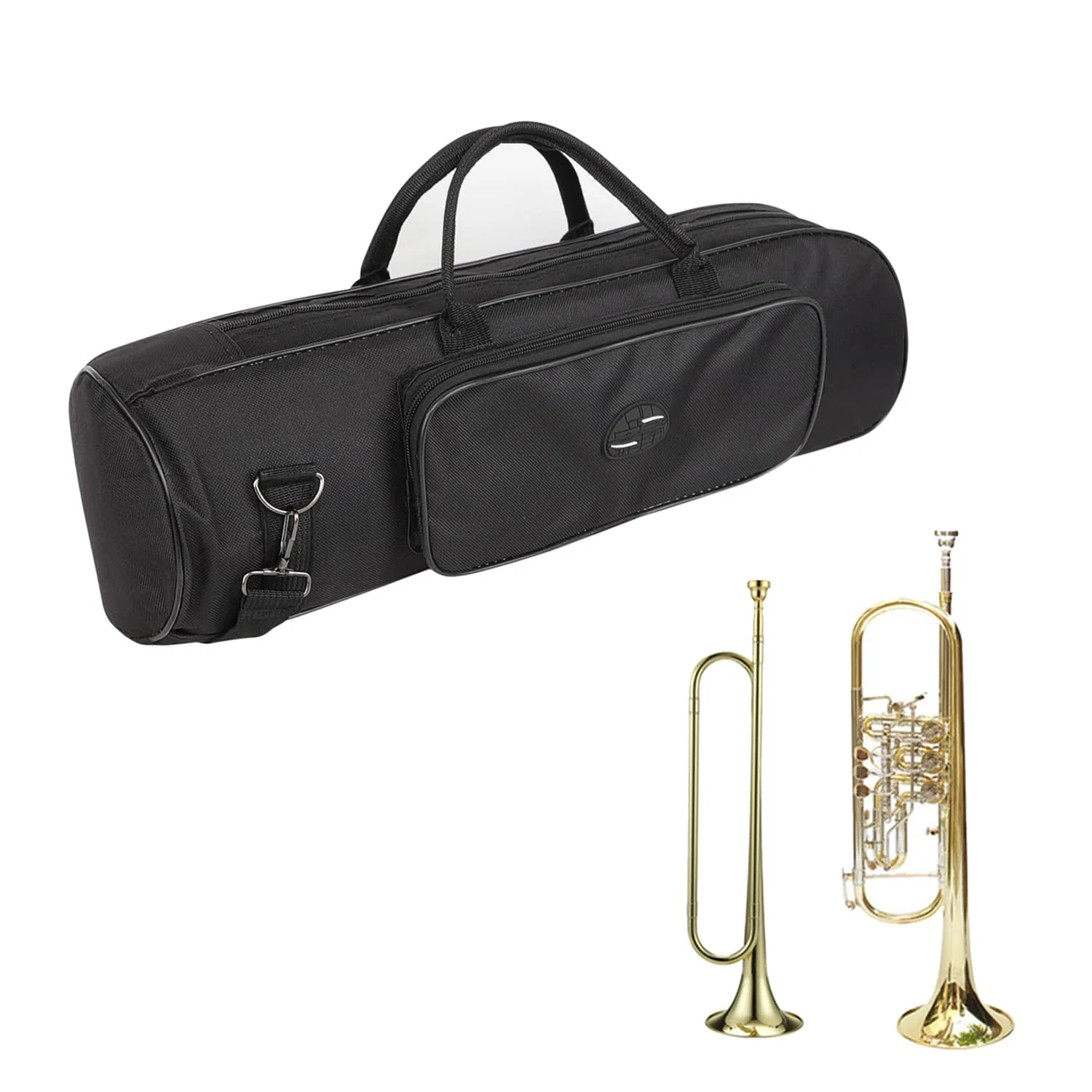 Trumpet Case Trumpet Carrying Bag Trumpet Backpack Waterproof Thick Padded Trumpet Gig Bag Adjustable Shoulder Straps Musical Instrument Case Bag Portable Trumpet Holder Musical Bag Trumpet Accessory - Image 8