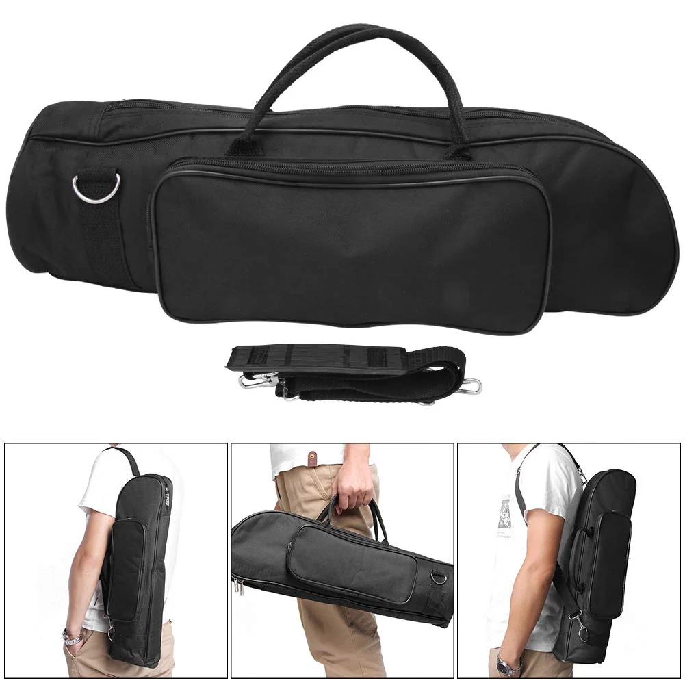 Trumpet Gig Bag, Trumpet Case Waterproof Trumpet Carrying Case Black Trumpet Bags Lightweight For Cello Beginners Students - Image 4