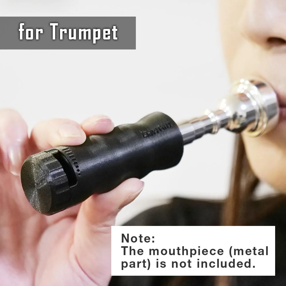 Trumpet Mouthpiece Buzzing Practice Tool – Anywhere Practice & Warm-up – One-Touch Adjustable Resistance - BRASS BUZZ TRAINER (Blue) Blue - Image 5