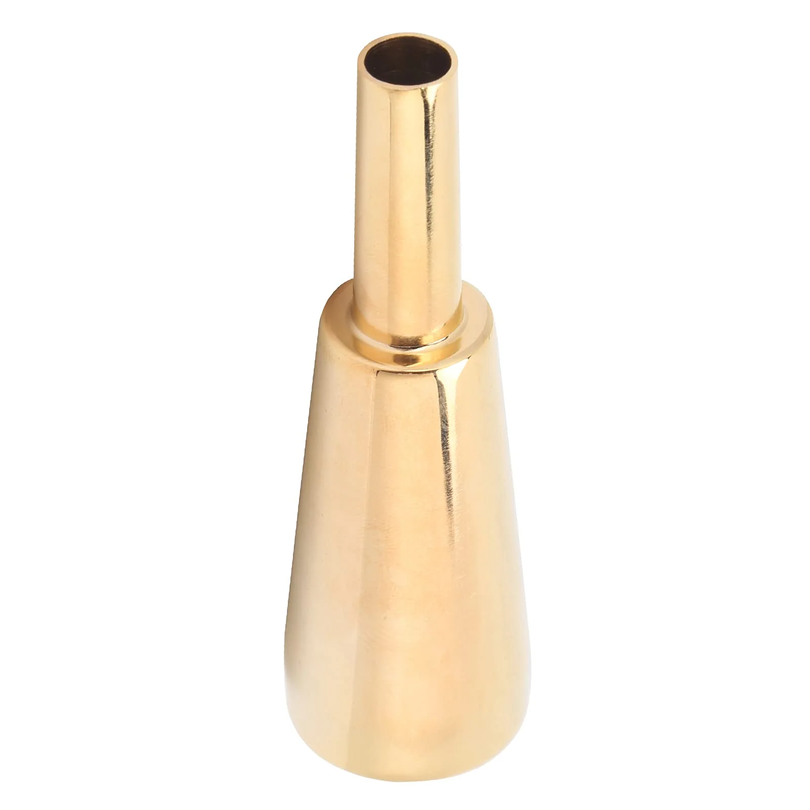 Trumpet Mouthpiece, Heavy Duty Cone Metal Wind Musical Instrument Parts Performance Accessories (Gold)