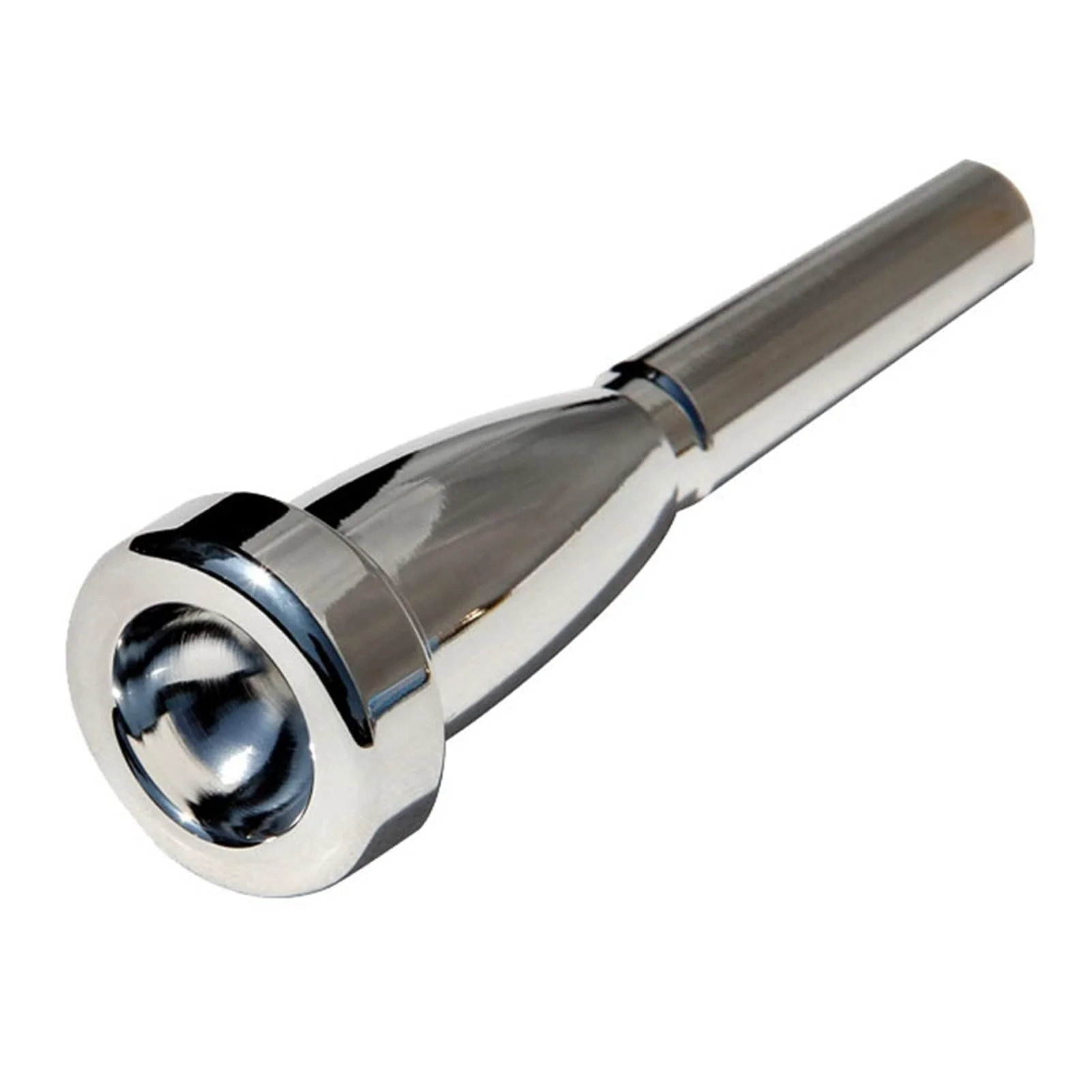 Trumpet Mouthpiece Replacement, Silver Plated Trumpet Mouthpiece Brass 1.5C Mouth Piece Accessories Instruments for Beginners, Professional Players(1.5C)