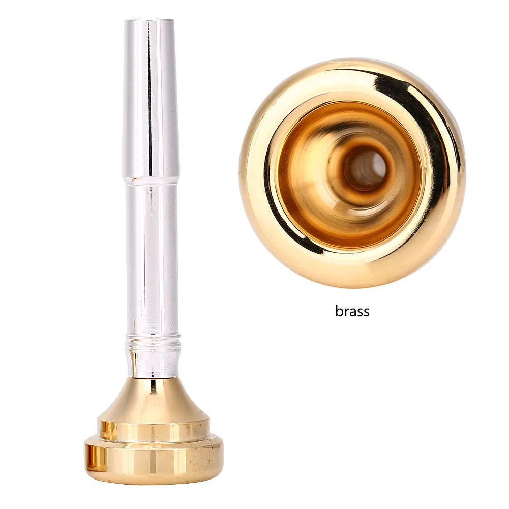 Trumpet Mouthpiece Set Brass Trumpet Mouthpiece with Storage Box Musical Instrument Accessory for 1/2c 3c 5c 7c Music Lover Beginner - Image 3