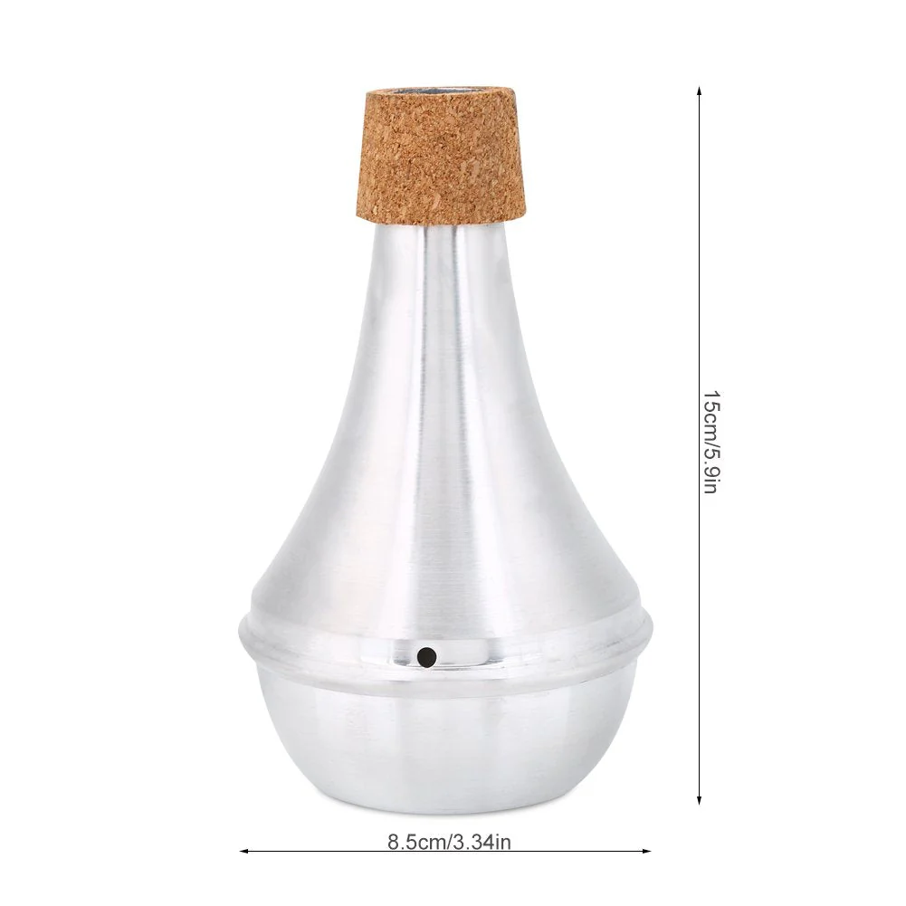 Trumpet Mute Practice Aluminum Alloy & Cork Brasses Musical Instrument Lightweight Parts Cordrope Wind Instrument Accessories - Image 5