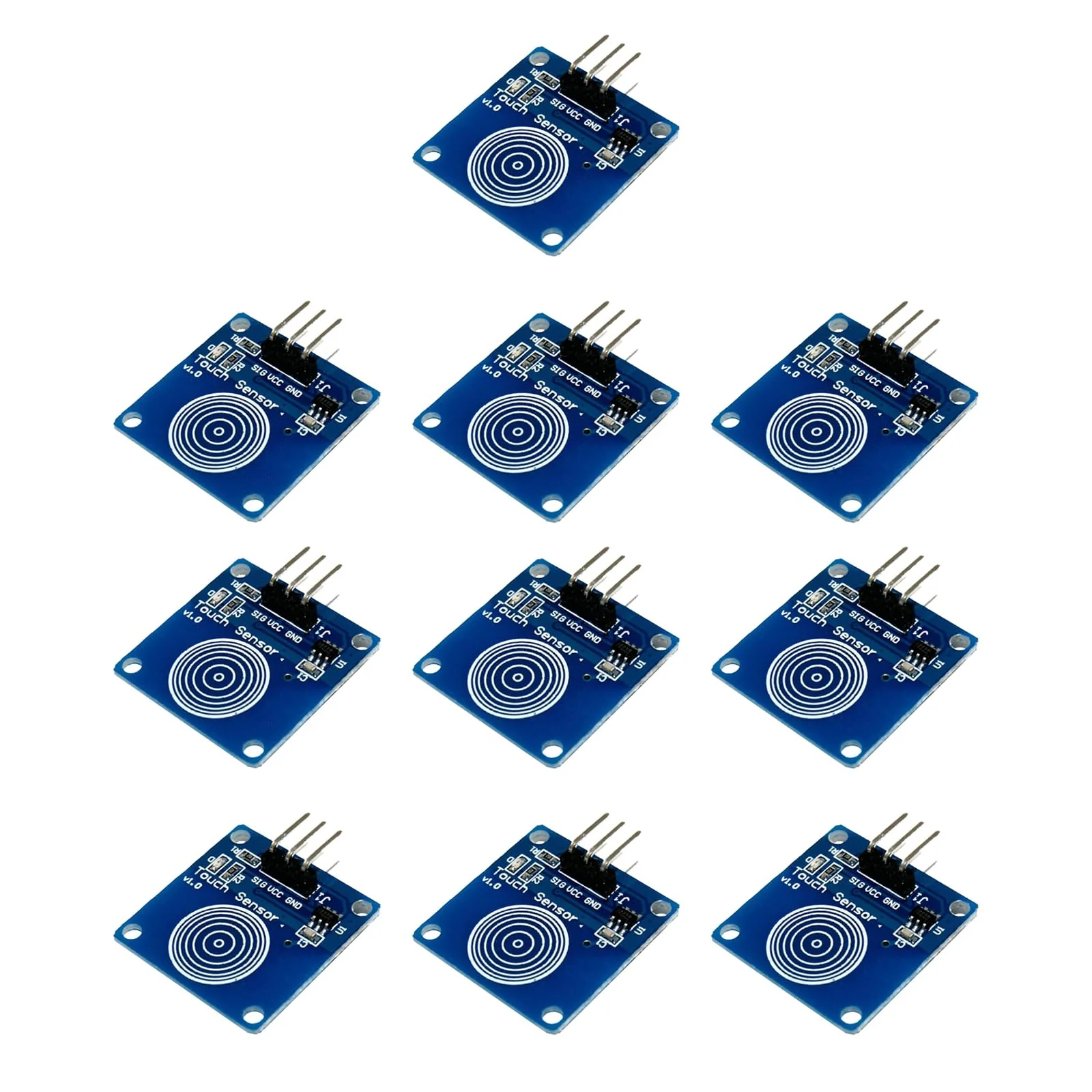 TTP223B Touch Sensor Module Capacitive Touch Switch Module Digital Capacitive Touch Sensor Switch Module Compatible for Arduino Pack of 10