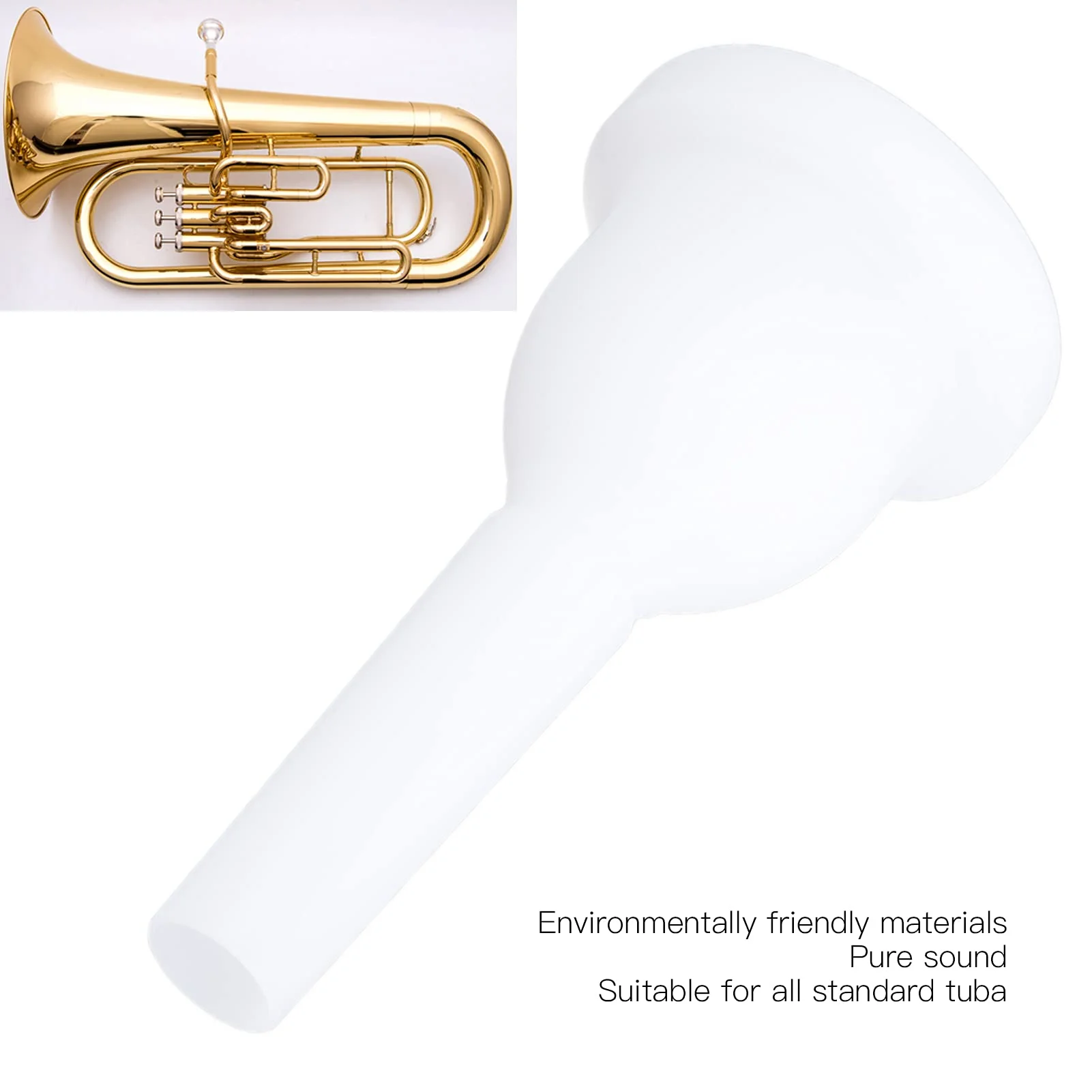 Tuba Mouthpiece, ABS MT20 Tuba Instrument Accessory, Suitable for Beginners and Professional Tubas Players - Image 3