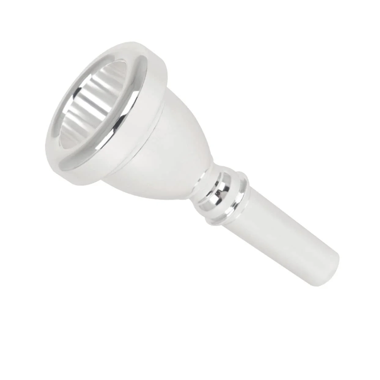 Tuba Mouthpieces Brass Saxophone Accessories Music Player Trumpet Accessories Plated Tuba Musical Replacement Tuba Part Replacement 18c 4.7X4.7X10CM Silver