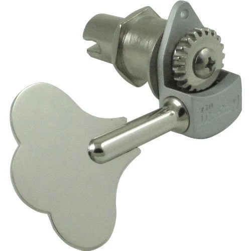Tuner - Hipshot, Ultralite Clover, 1/2" Bass, chrome, Orientation: Bass Side