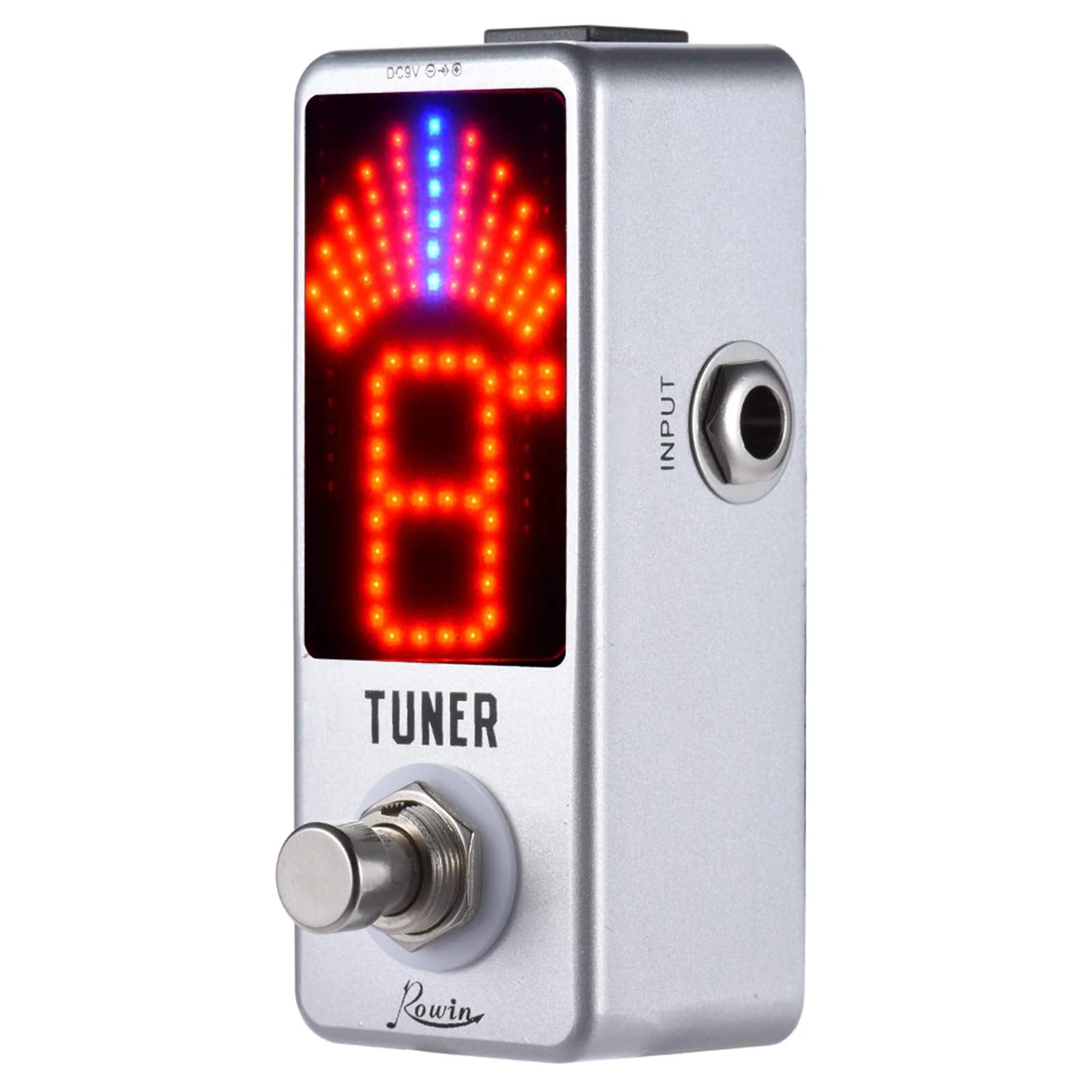Tuner Mini Chromatic Tuner Pedal Effect LED Display True Bypass for Guitar Bass