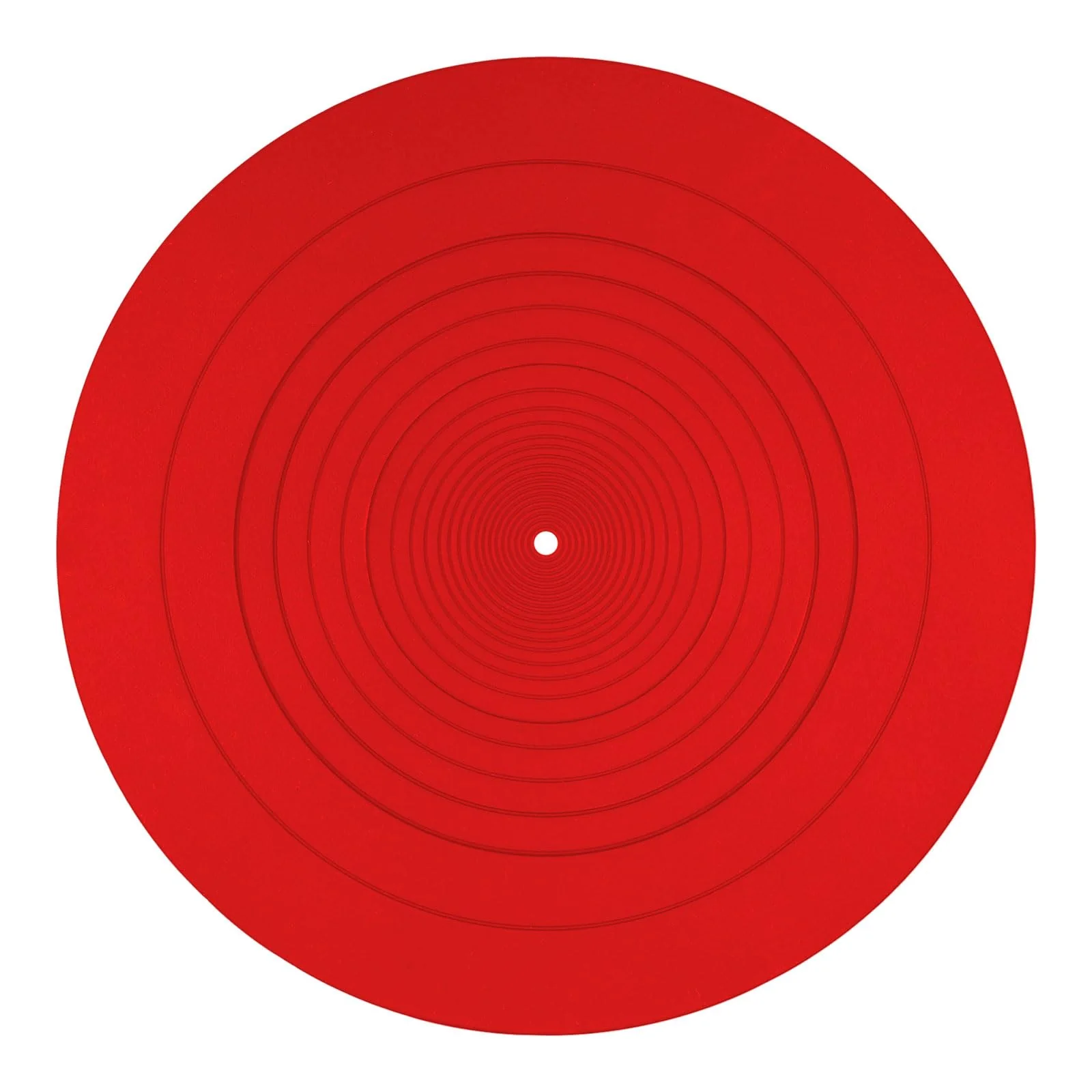 Turntable Platter Mat, 12 Inch Diameter Silicone Turntable Mat Anti-Static Anti-Slip Turntable Pad Record Player Mat LP Slipmat for Vinyl Record Mat Replacement Accessories (Red) Red
