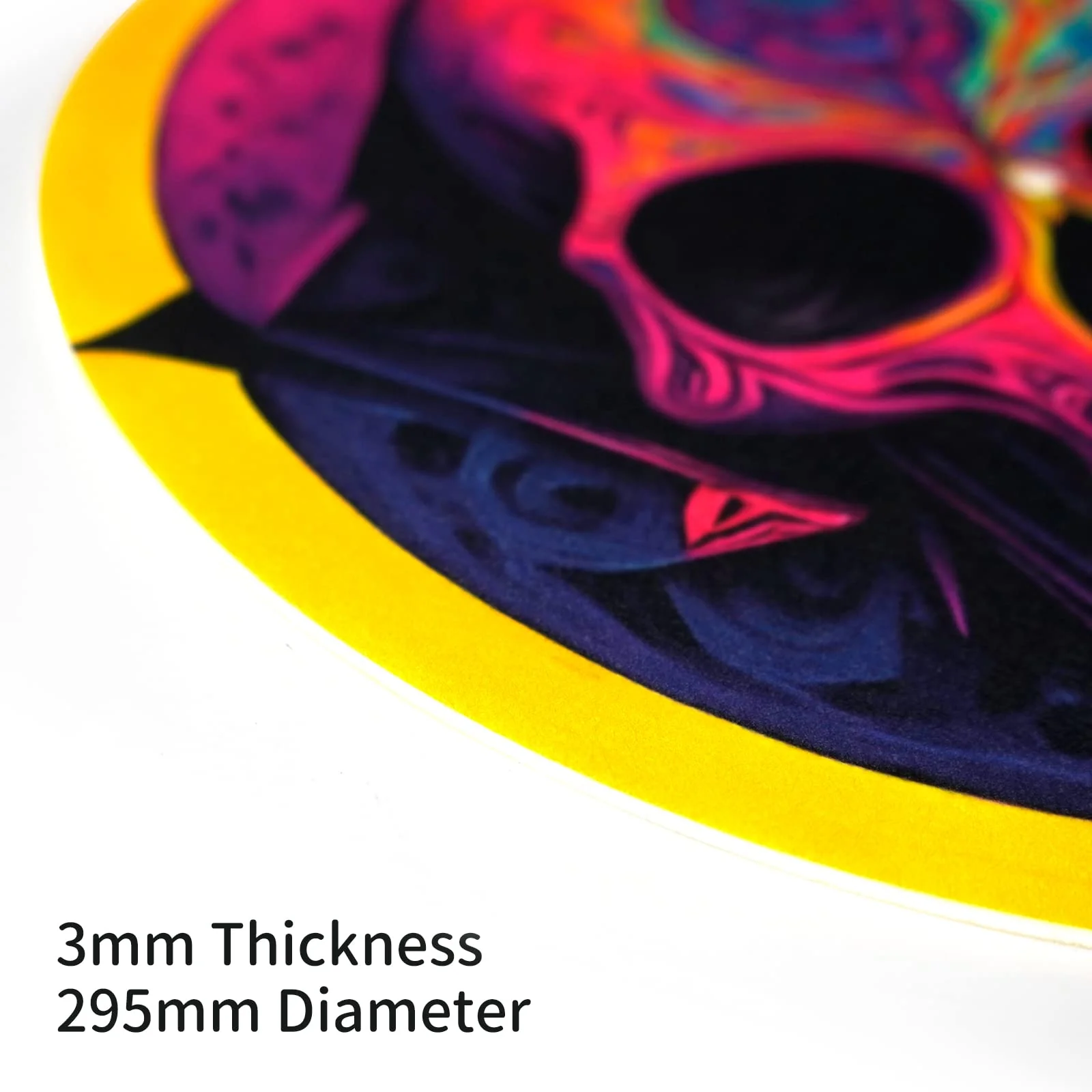 Turntable Platter Mat, 12 Inches Record Mat Felt Skull Pattern Anti-Static Slip Mat for Vinyl LP DJ Turntable Record Player, Reduces Vibrations & Improved Sound Clarity,Style A Style A - Image 6