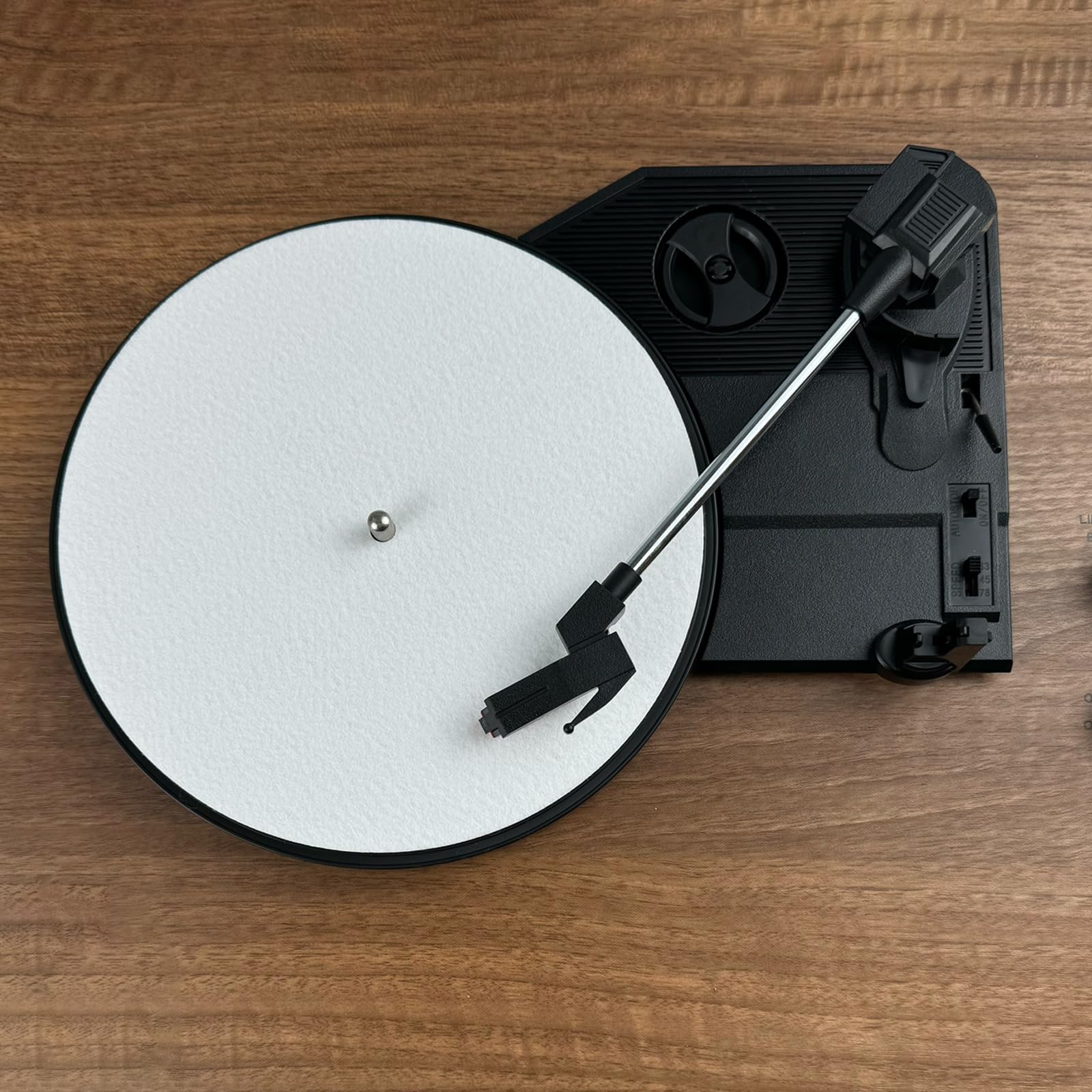 Turntable Slipmat Wool Mat, 7 Inch Turntable Mat Anti-Static for Vinyl Record?Record Player Accessories Professional Tuning Equipment Improve Sound (white) white - Image 4