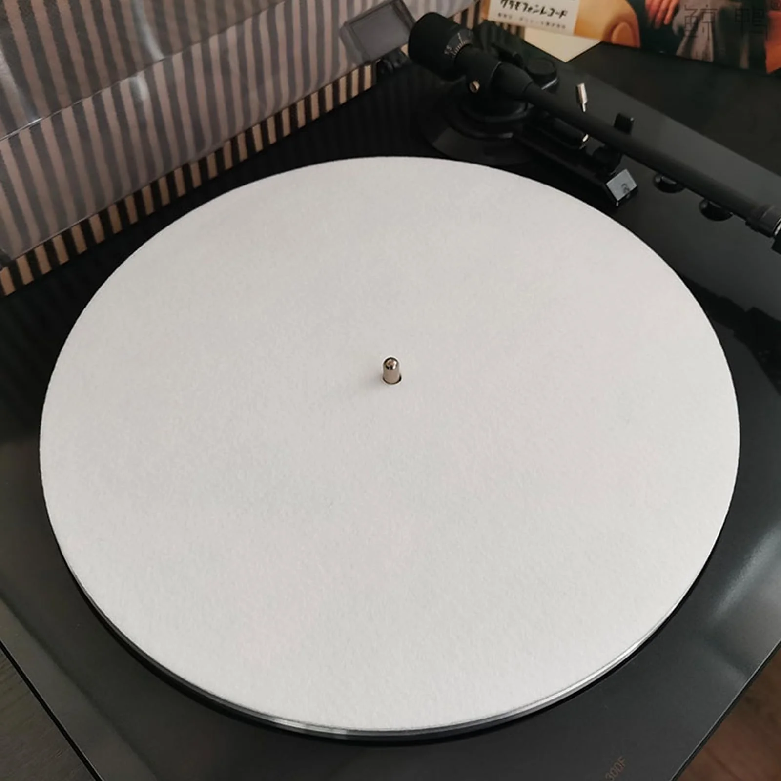Turntable Slipmat Wool Mat, 7 Inch Turntable Mat Anti-Static for Vinyl Record?Record Player Accessories Professional Tuning Equipment Improve Sound (white) white - Image 5